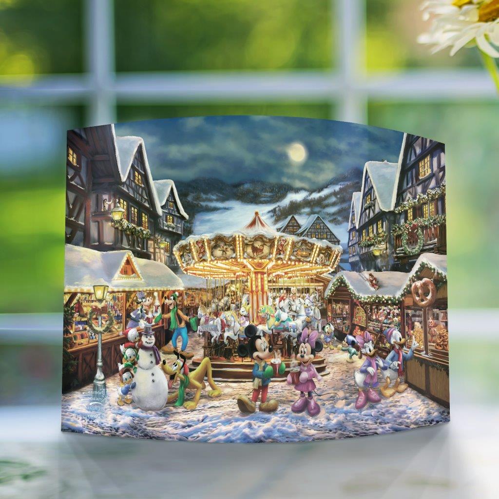 Disney (Mickey and Minnie Christmas Market) 10” x 7” Curved Acrylic Print ACP1007CUR896