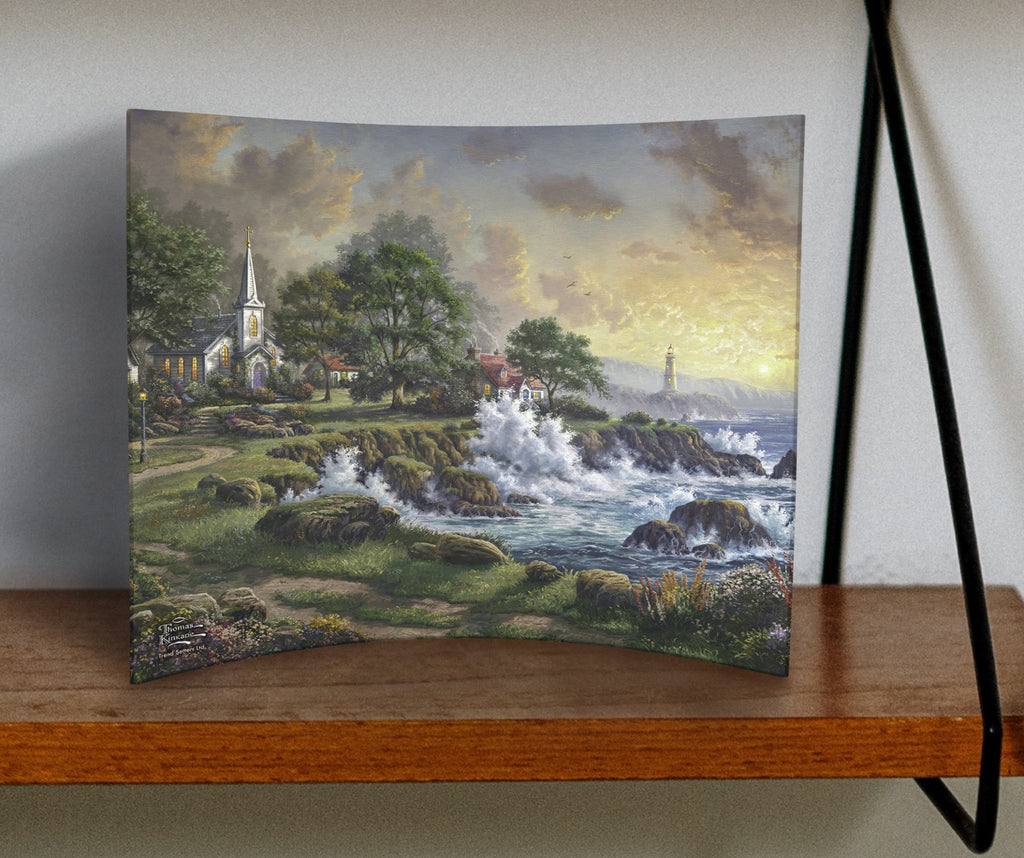 Thomas Kinkade Studios (Seaside Haven) 12” x 10” Curved Acrylic Print ACP1210CUR151