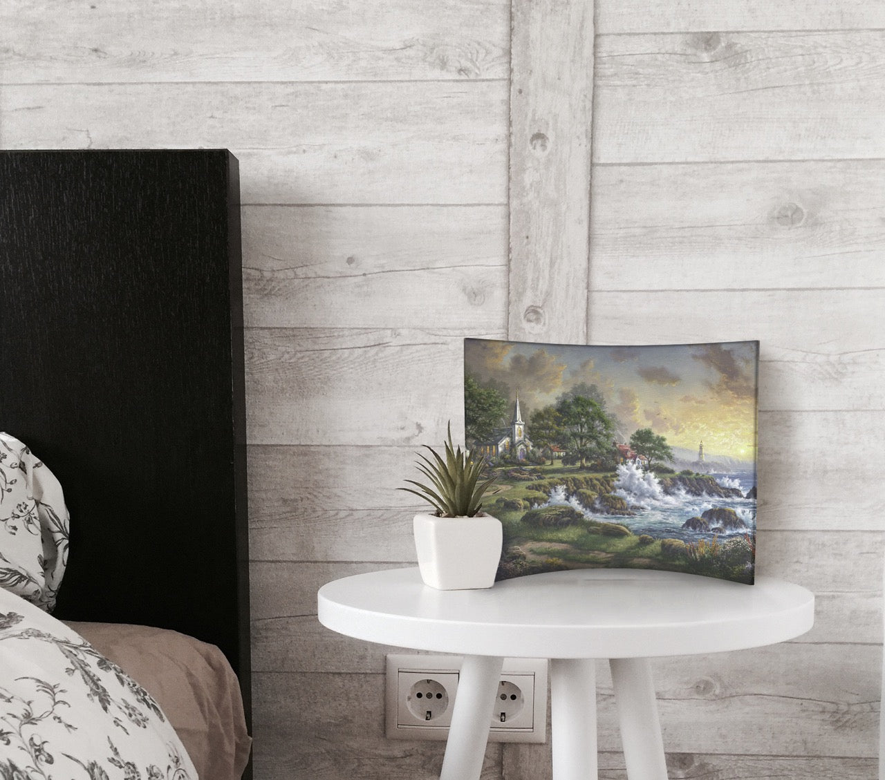 Thomas Kinkade Studios (Seaside Haven) 12” x 10” Curved Acrylic Print ACP1210CUR151