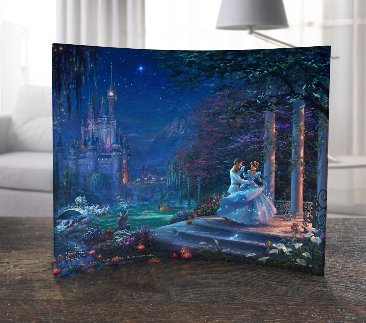 Disney (Cinderella Dancing in the Starlight) 12” x 10” Curved Acrylic Print ACP1210CUR165