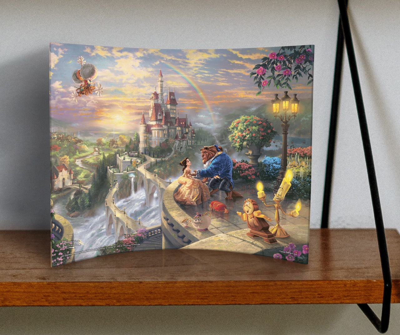 Disney (Beauty and the Beast Falling in Love) 12” x 10” Curved Acrylic Print ACP1210CUR172