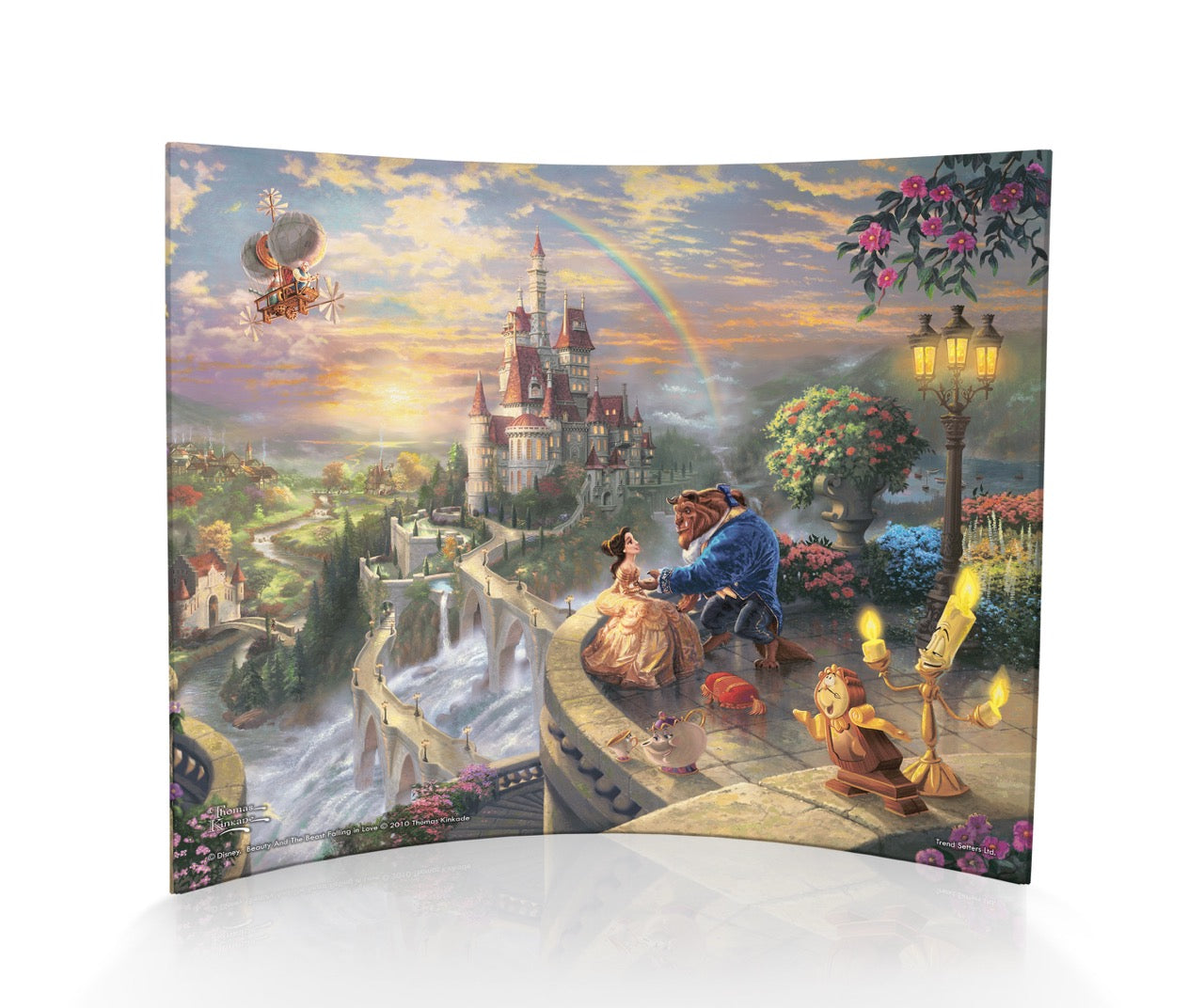 Disney (Beauty and the Beast Falling in Love) 12” x 10” Curved Acrylic Print ACP1210CUR172