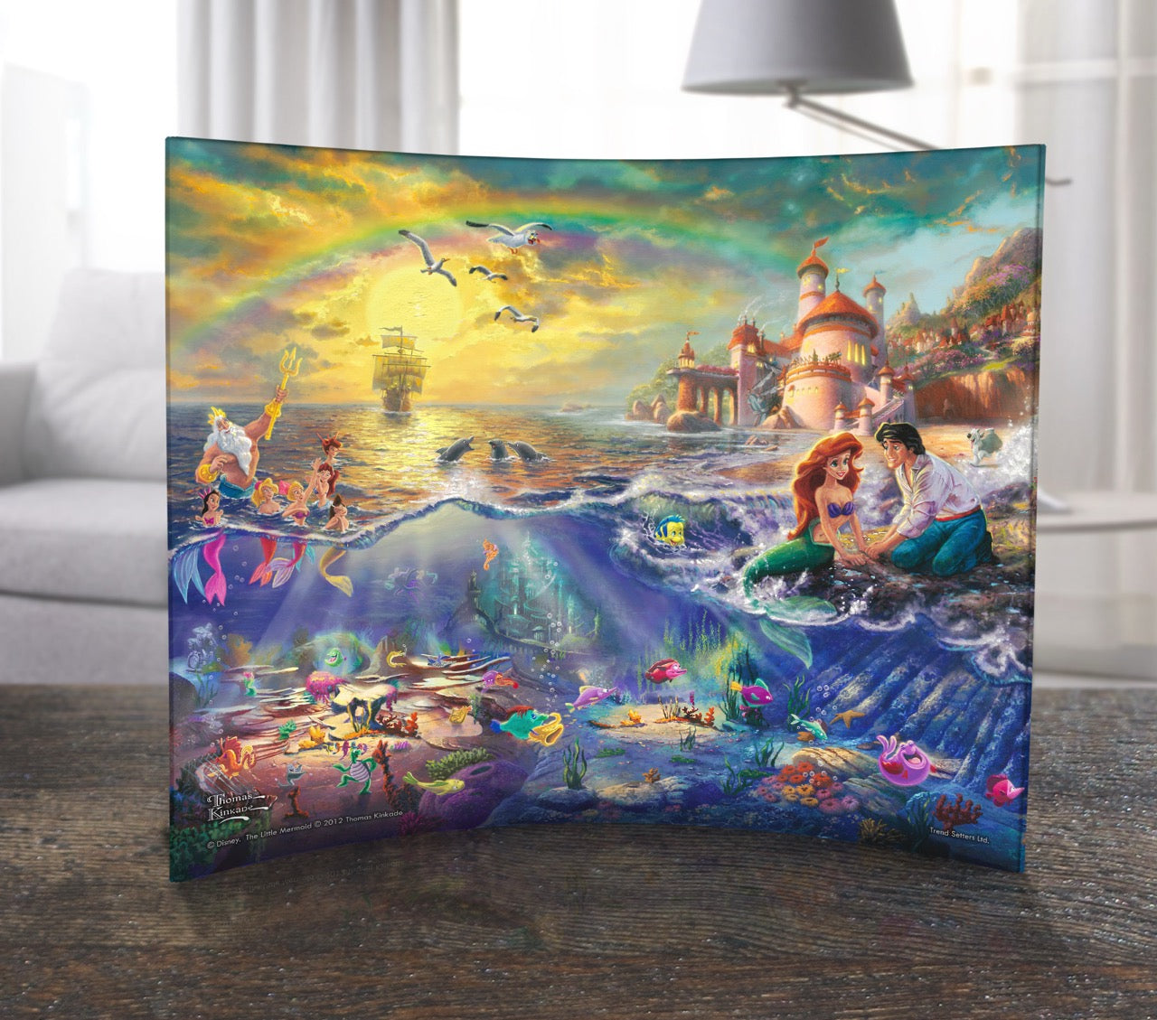 Disney (The Little Mermaid) 12” x 10” Curved Acrylic Print ACP1210CUR176