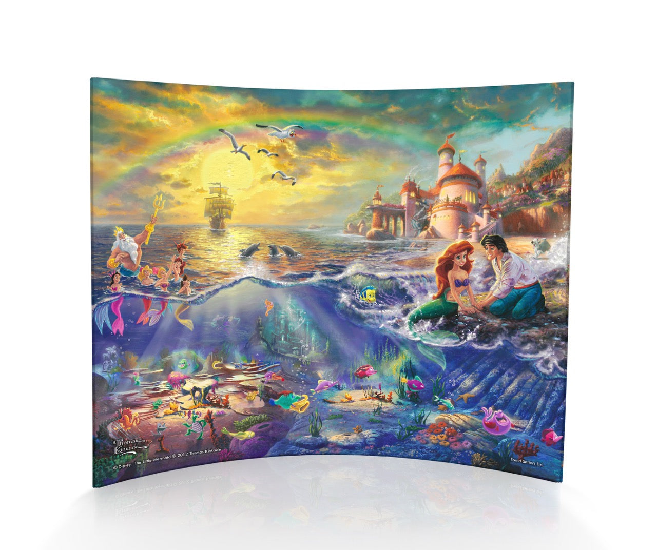Disney (The Little Mermaid) 12” x 10” Curved Acrylic Print ACP1210CUR176