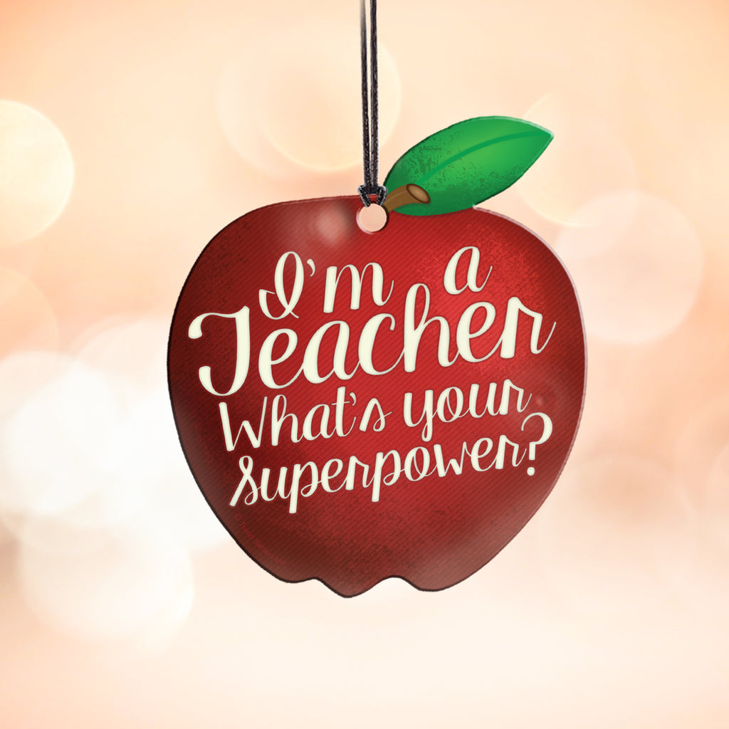 Career Collection (Teacher - Superpower) Hanging Acrylic Print ACPAPPLE296