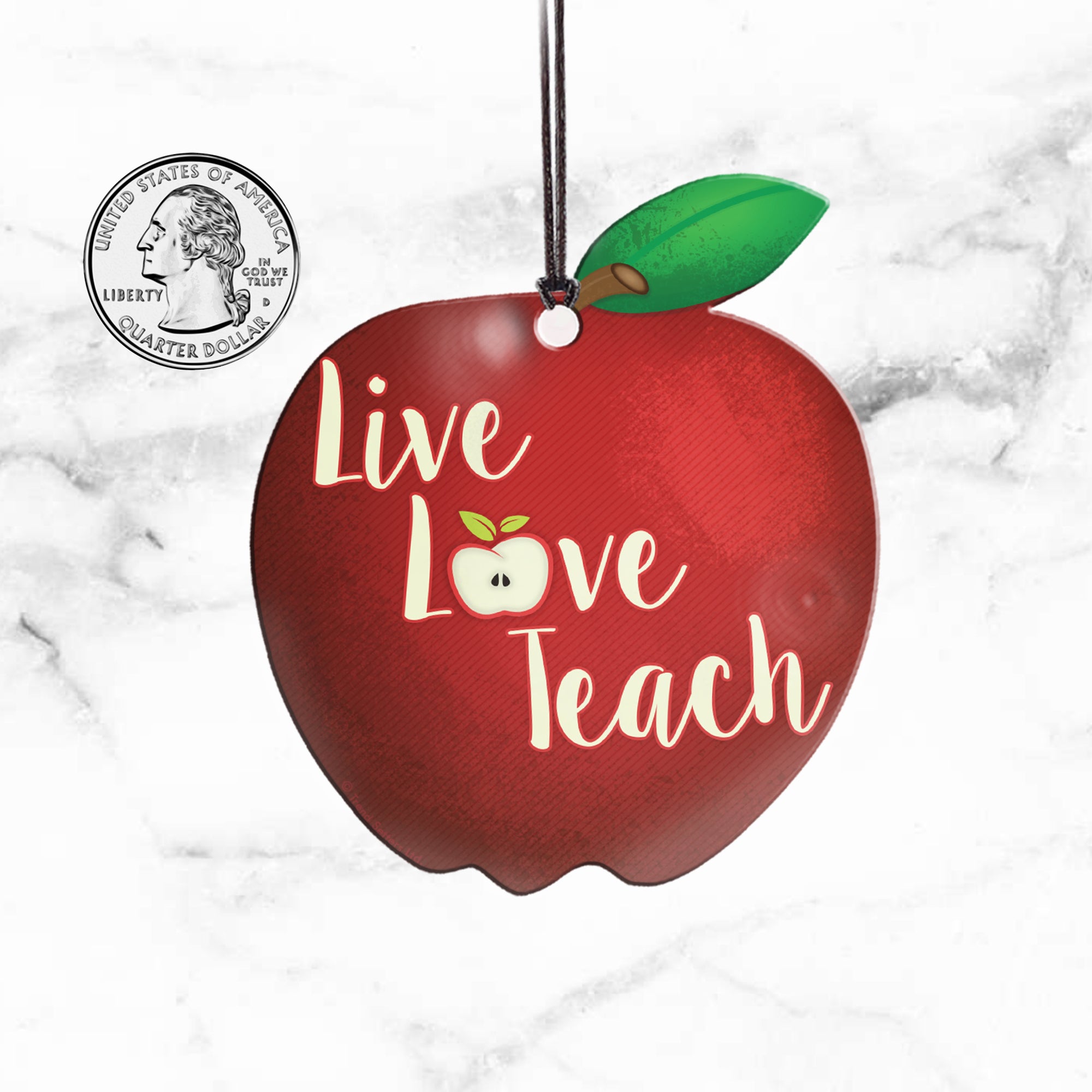 Career Collection (Live Love Teach) Hanging Acrylic Print ACPAPPLE298