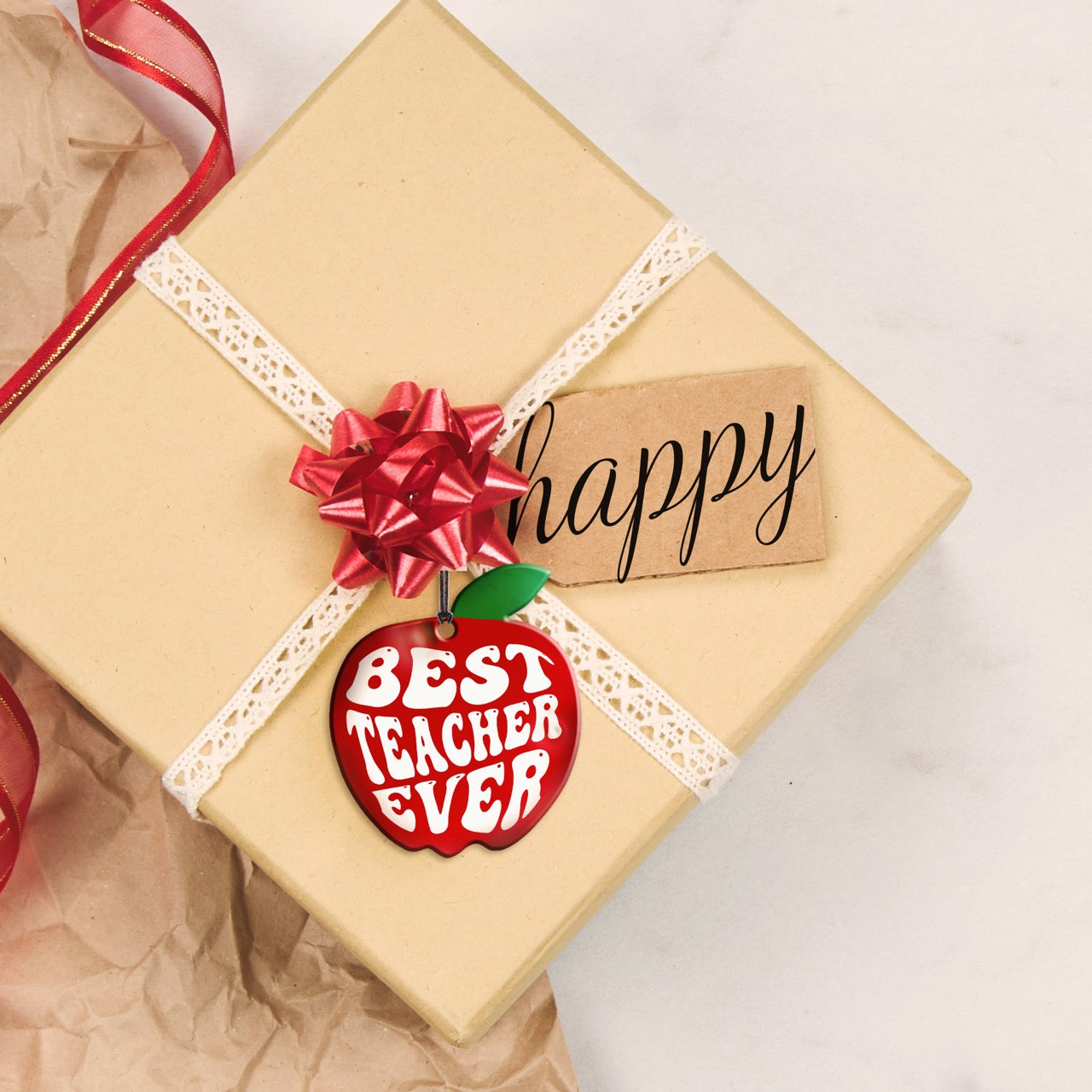 Trend Setters Original (Best Teacher Ever) Hanging Acrylic Print ACPAPPLE874