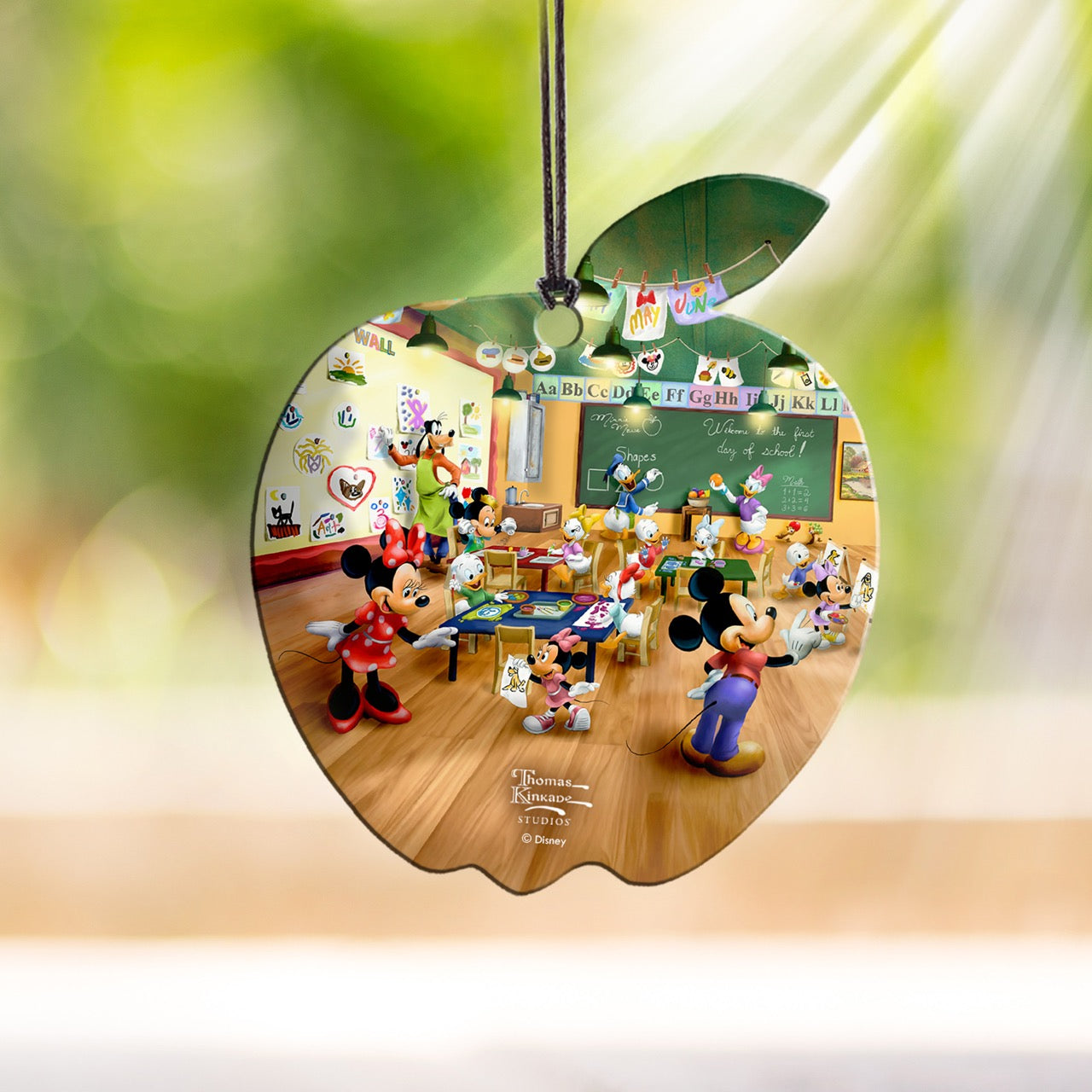 Disney (Mickey and Minnie Schoolhouse) Apple Shaped Hanging Acrylic Print ACPAPPLE883