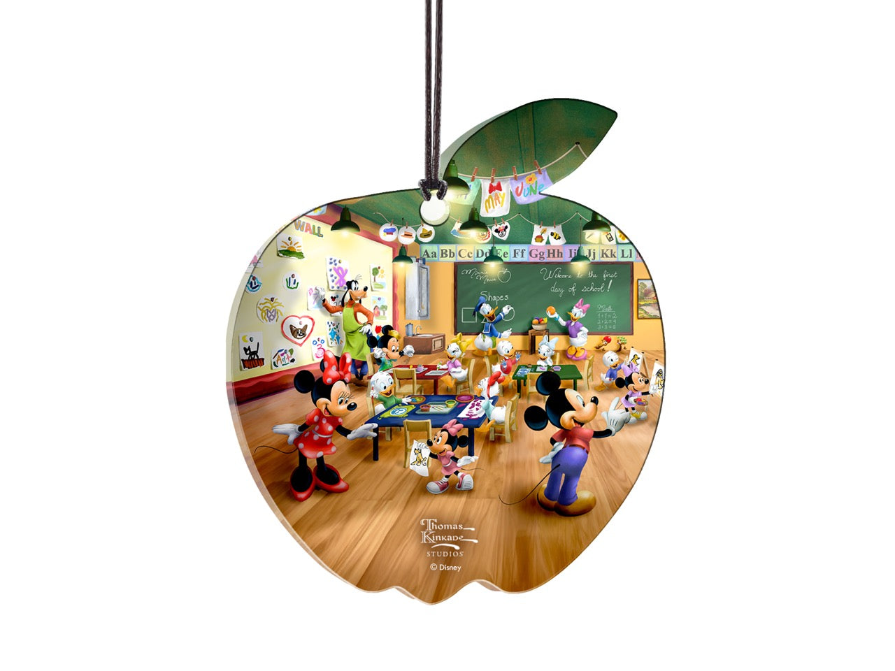 Disney (Mickey and Minnie Schoolhouse) Apple Shaped Hanging Acrylic Print ACPAPPLE883