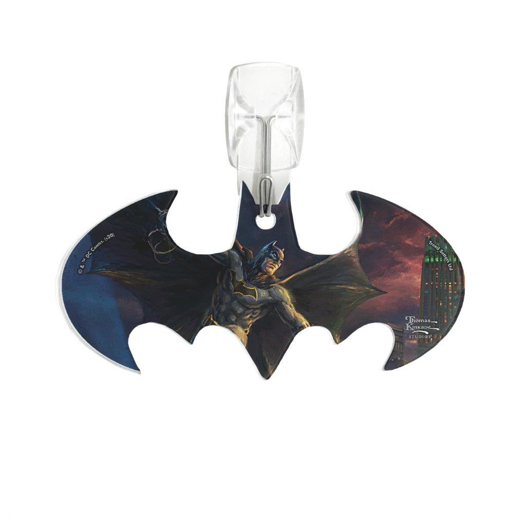 DC Comics (Batman: Showdown at Gotham City Pier - Thomas Kinkade Studios) Bat-Shaped Acrylic Print ACPBAT573