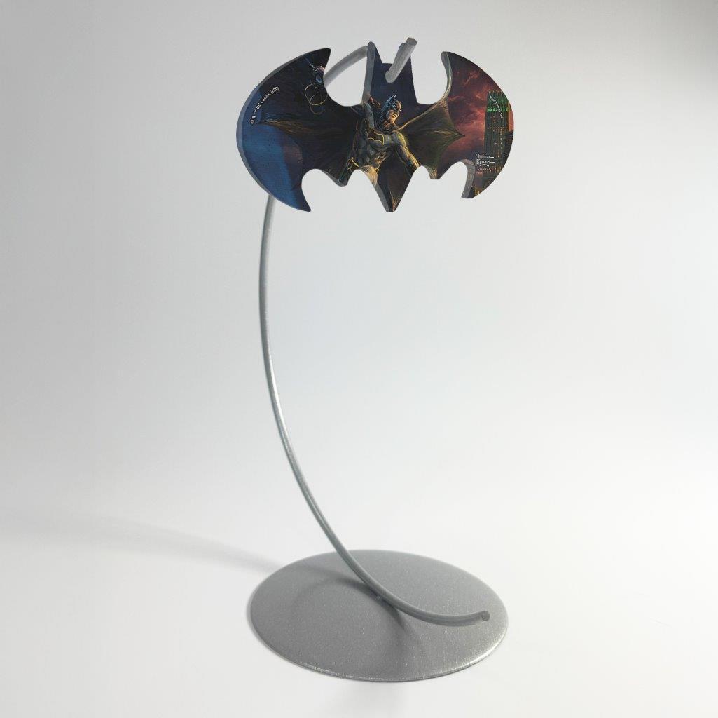 DC Comics (Batman: Showdown at Gotham City Pier - Thomas Kinkade Studios) Bat-Shaped Acrylic Print ACPBAT573