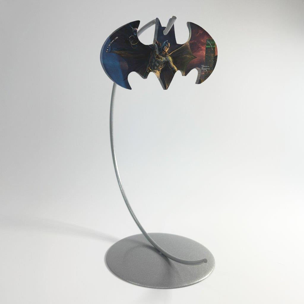 DC Comics (Batman: Showdown at Gotham City Pier - Thomas Kinkade Studios) Bat-Shaped Acrylic Print ACPBAT573