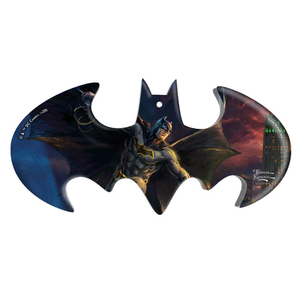 DC Comics (Batman: Showdown at Gotham City Pier - Thomas Kinkade Studios) Bat-Shaped Acrylic Print ACPBAT573