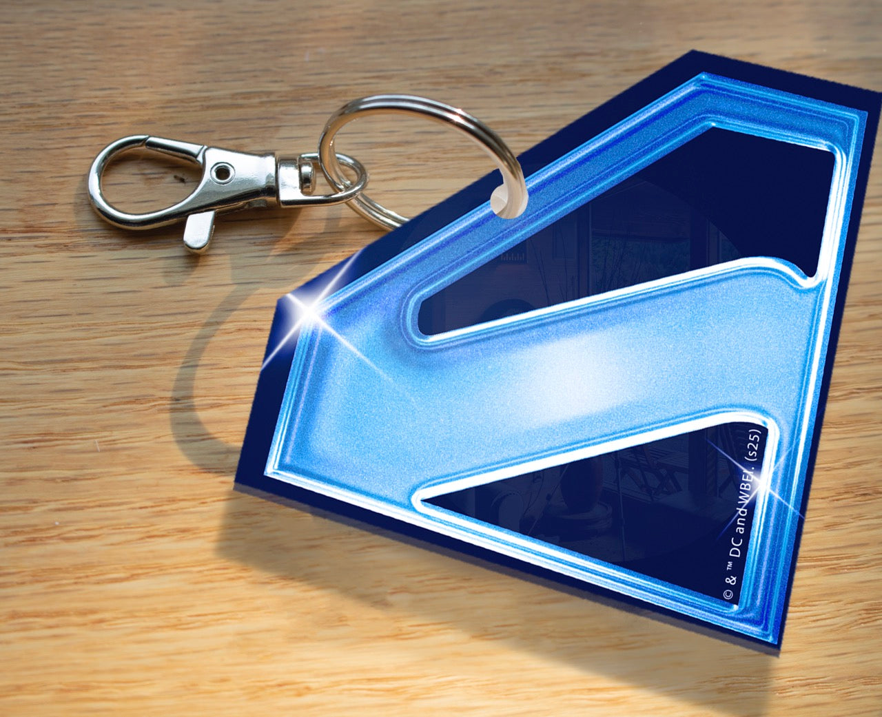 Superman (2025) (“S” Shield) Diamond Shaped Acrylic Bag Tag ACPBTSUPER881