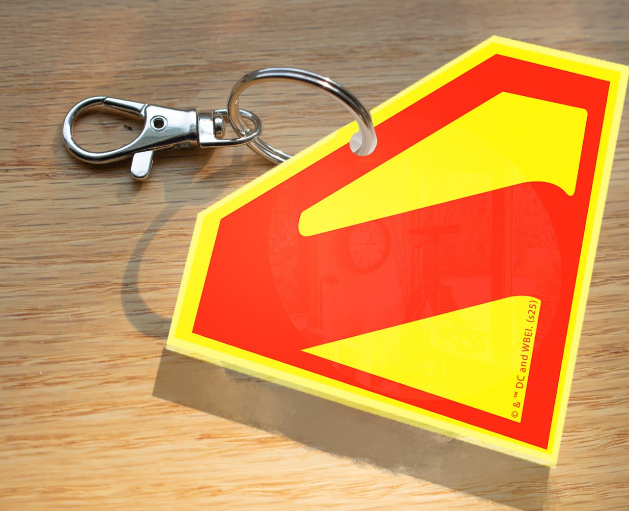 Superman (2025) (“S” Symbol) Diamond Shaped Acrylic Bag Tag ACPBTSUPER882