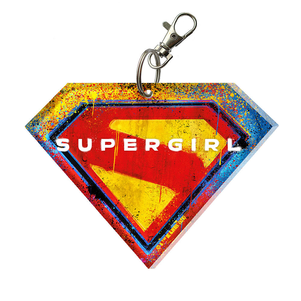 Supergirl (Spray Paint Logo) Diamond Shaped Acrylic Bag Tag ACPBTSUPER910