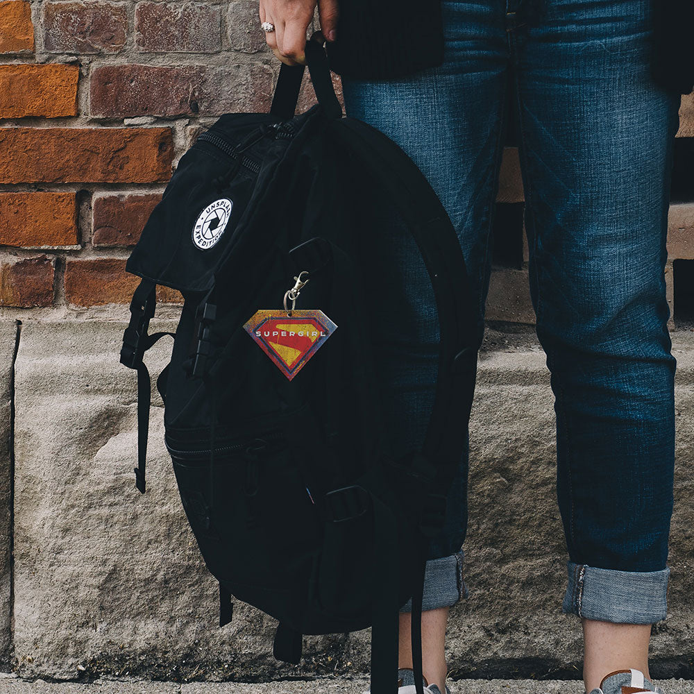 Supergirl (Spray Paint Logo) Diamond Shaped Acrylic Bag Tag ACPBTSUPER910