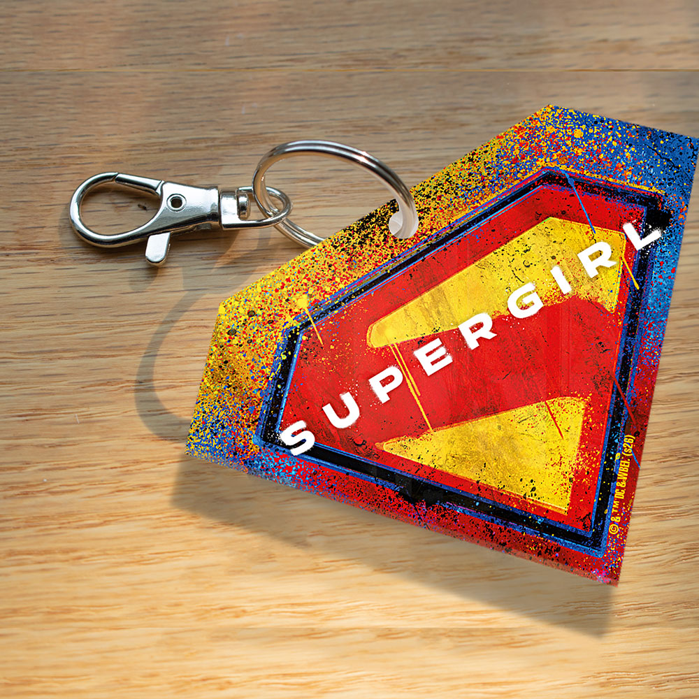 Supergirl (Spray Paint Logo) Diamond Shaped Acrylic Bag Tag ACPBTSUPER910