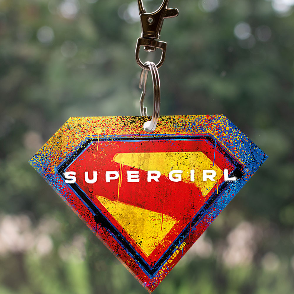 Supergirl (Spray Paint Logo) Diamond Shaped Acrylic Bag Tag ACPBTSUPER910