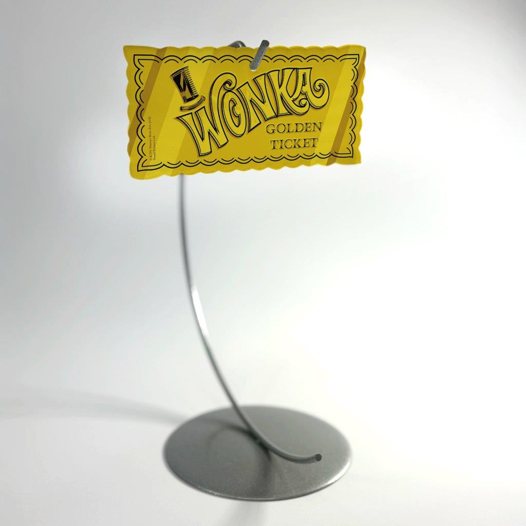 Willy Wonka and the Chocolate Factory (Golden Ticket) Ticket-Shaped Acrylic Print ACPCERT383