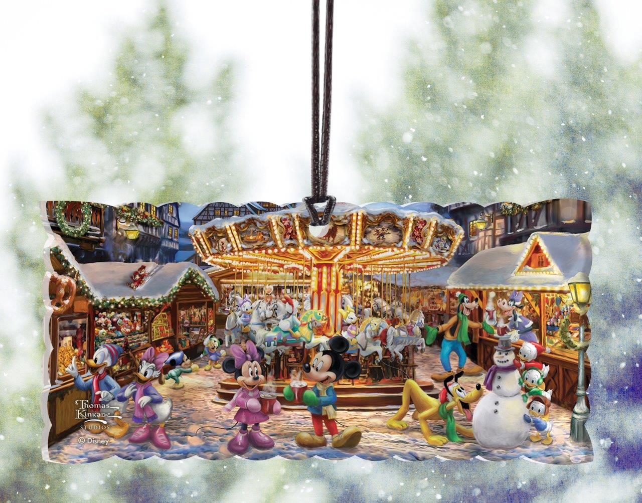 Disney (Mickey and Minnie Christmas Market) Hanging Acrylic Print ACPCERT894