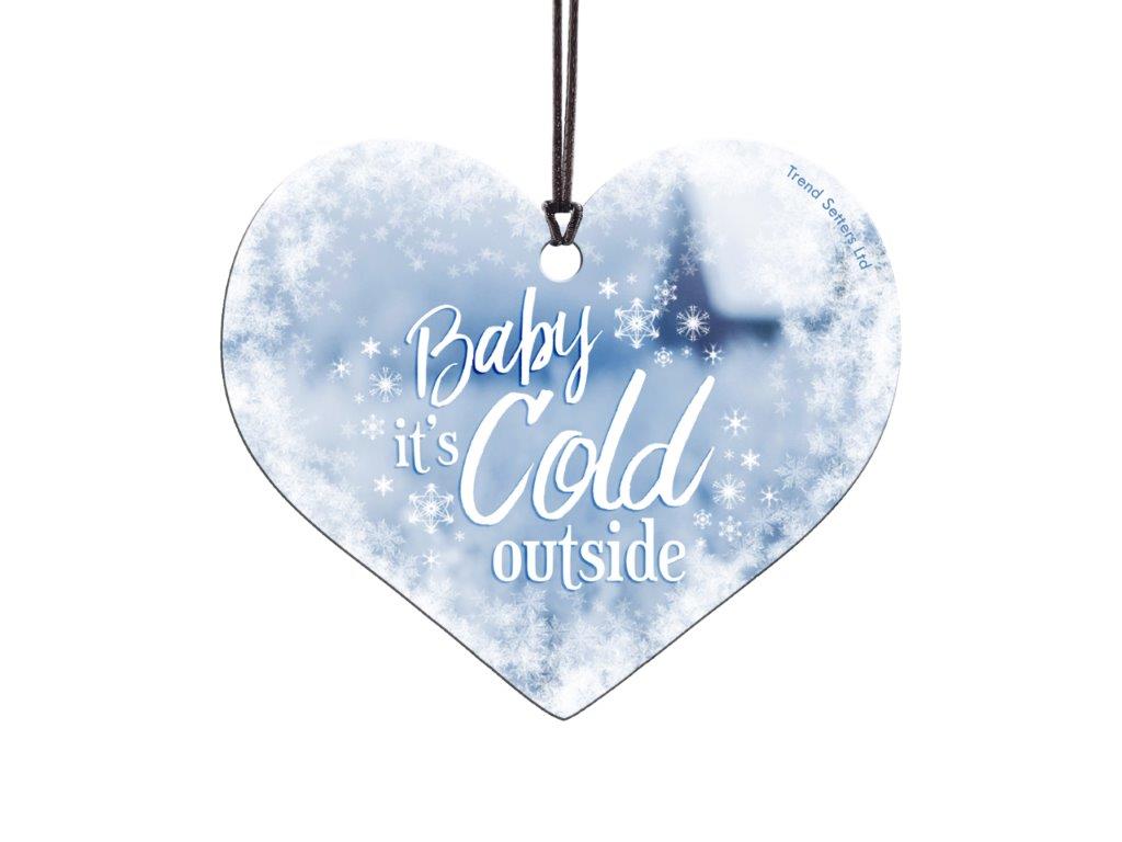Christmas Collection (Baby Its Cold Outside) Hanging Acrylic Print ACPHEART263