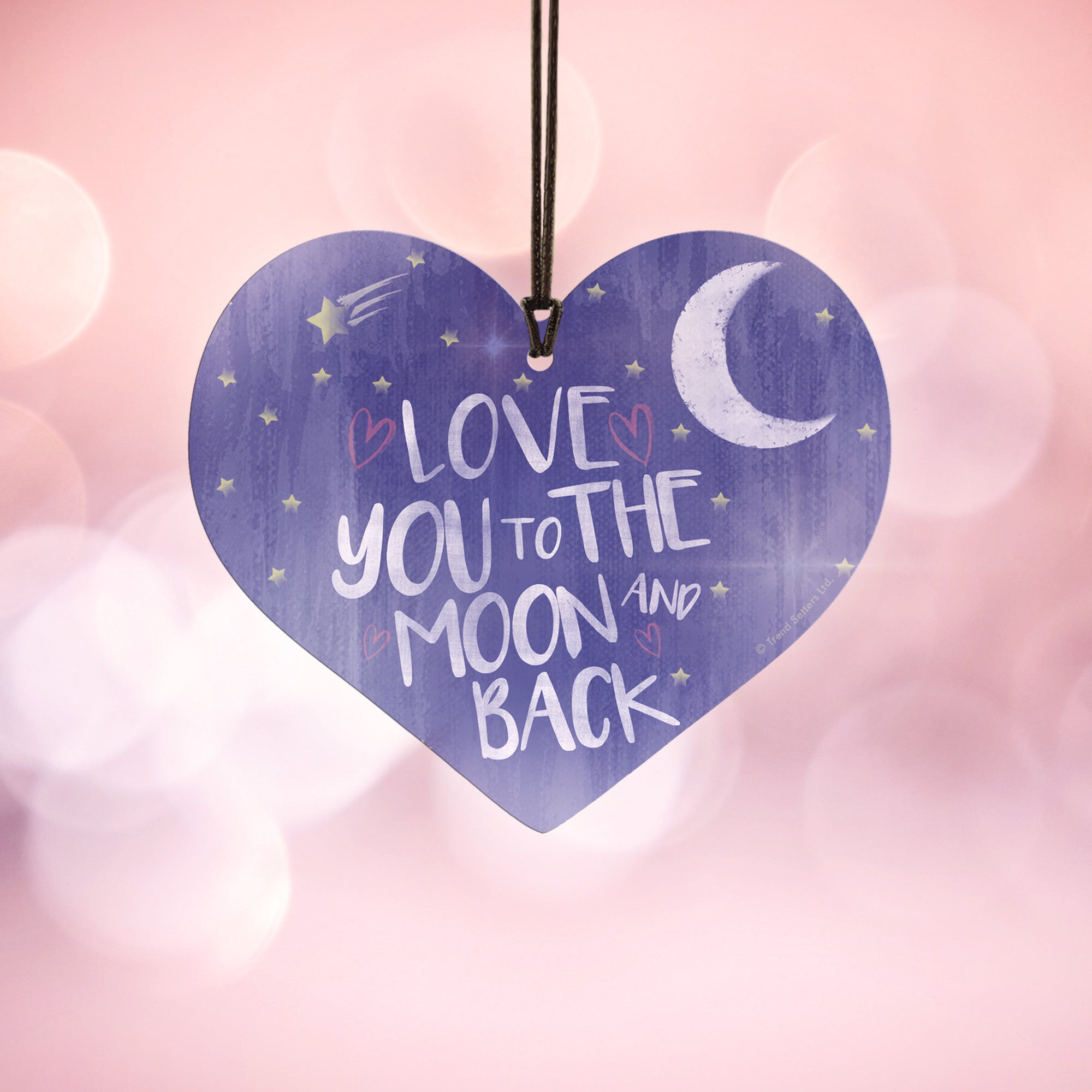 Family Collection (To the Moon and Back) Hanging Acrylic Print ACPHEART305