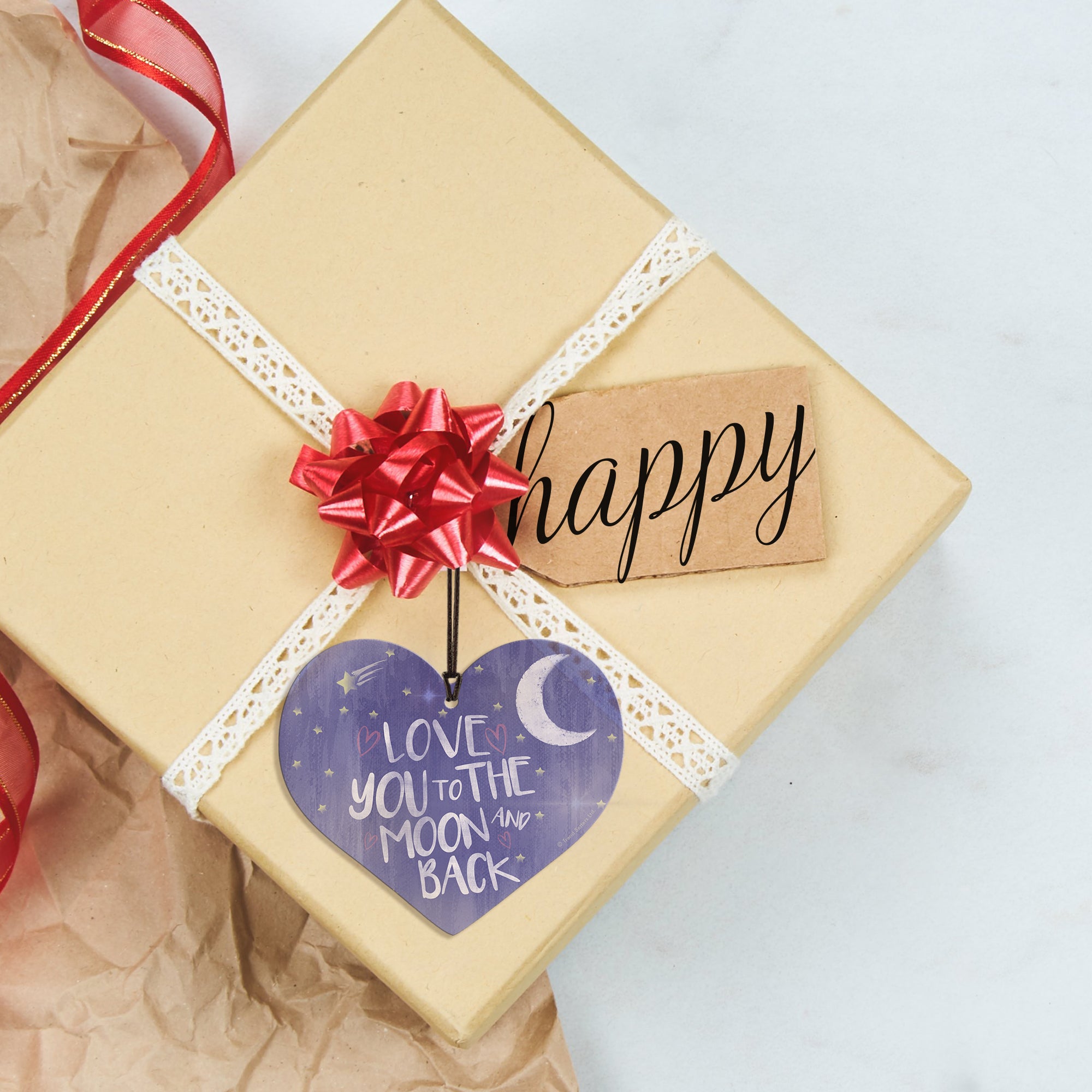 Family Collection (To the Moon and Back) Hanging Acrylic Print ACPHEART305