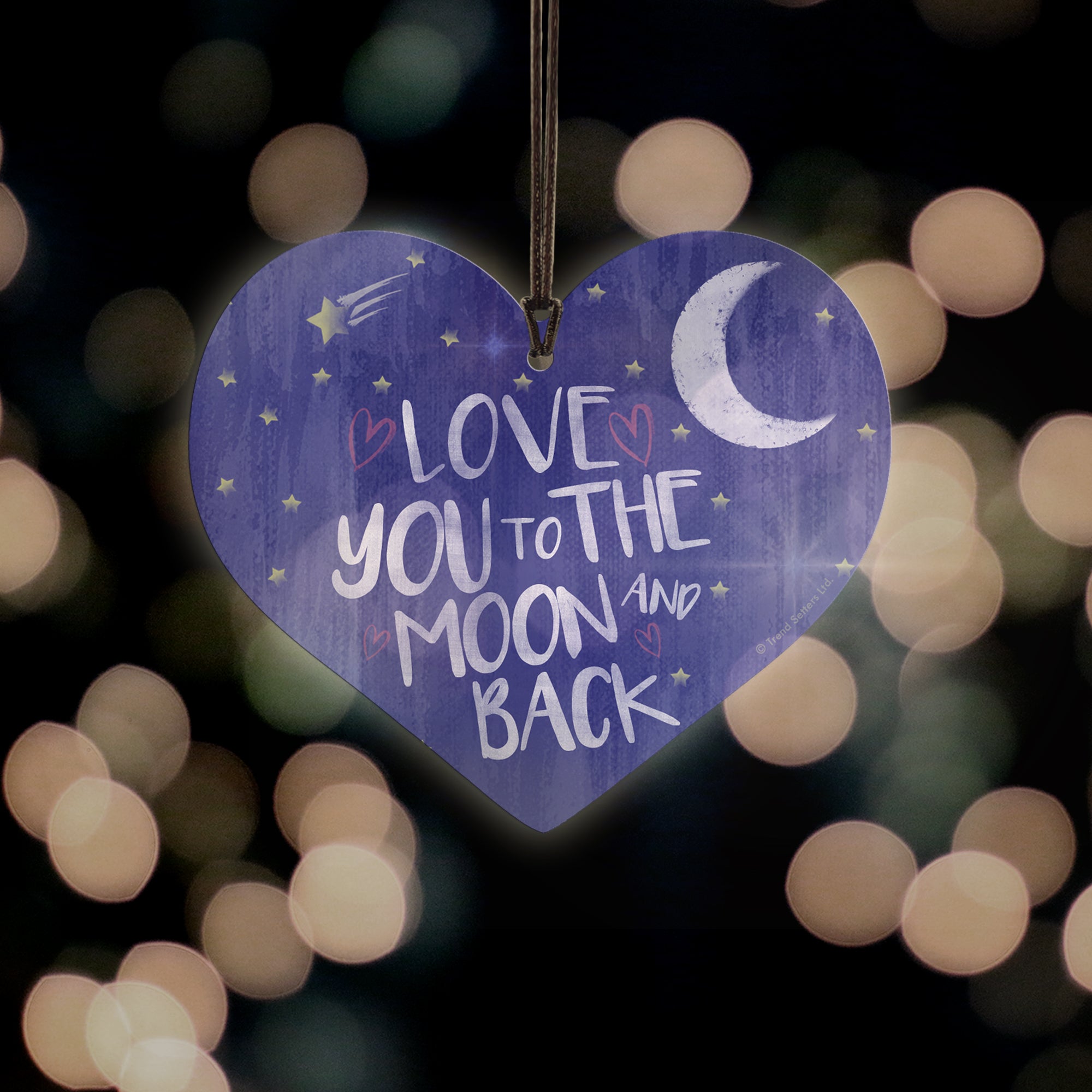 Family Collection (To the Moon and Back) Hanging Acrylic Print ACPHEART305