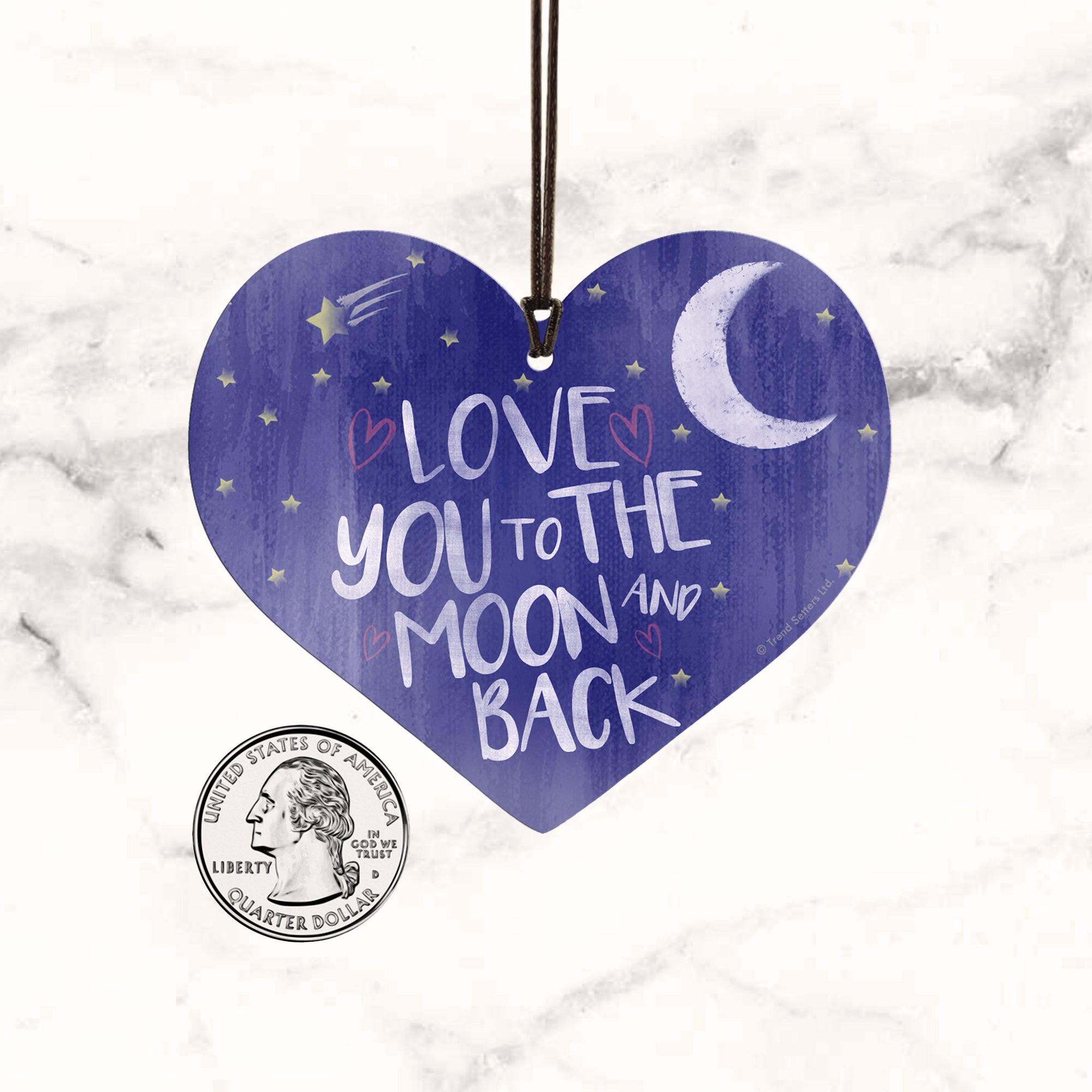 Family Collection (To the Moon and Back) Hanging Acrylic Print ACPHEART305