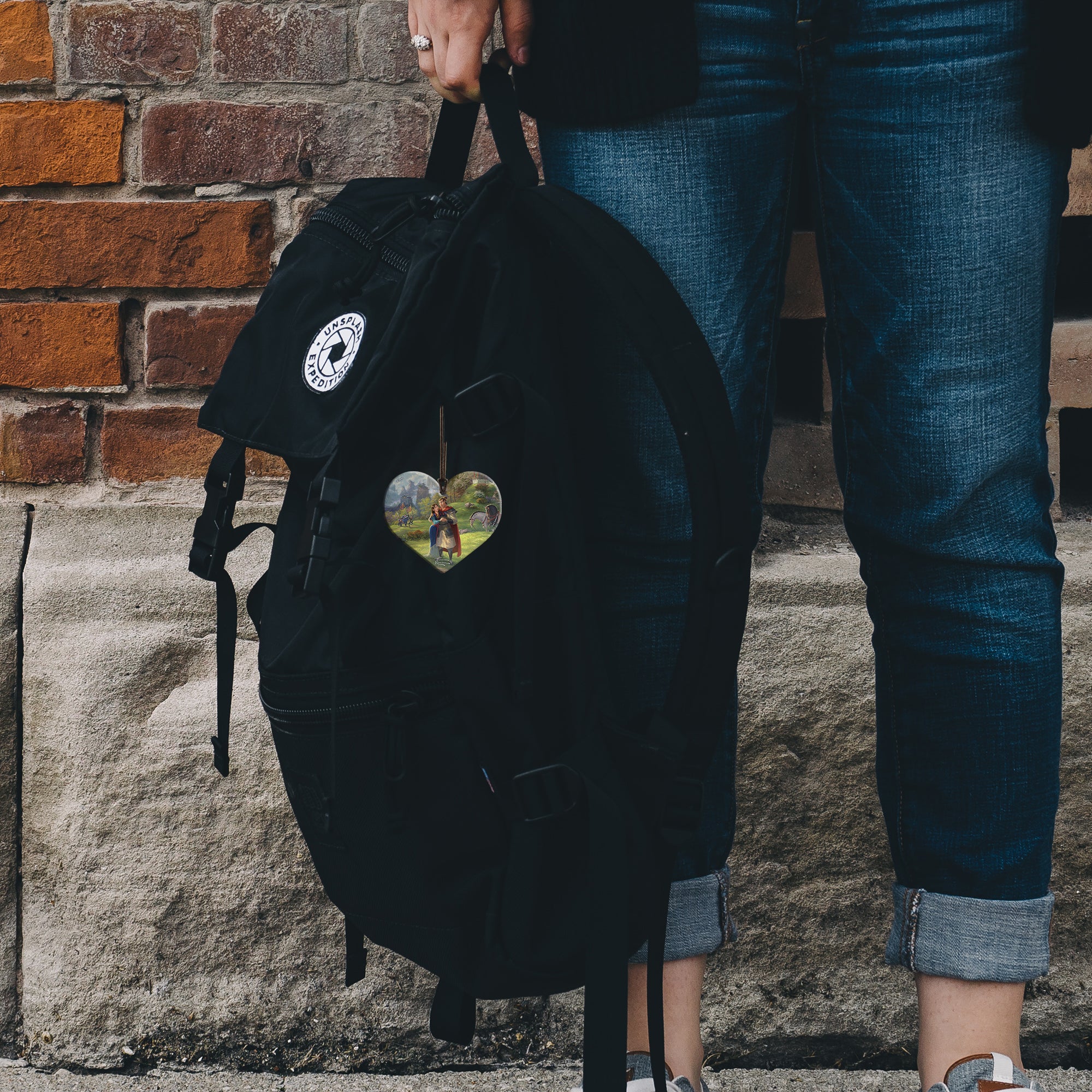 Disney (Mulan - Blossoms of Love) Hanging Acrylic Print featuring artwork by Thomas Kinkade Studios ACPHEART475