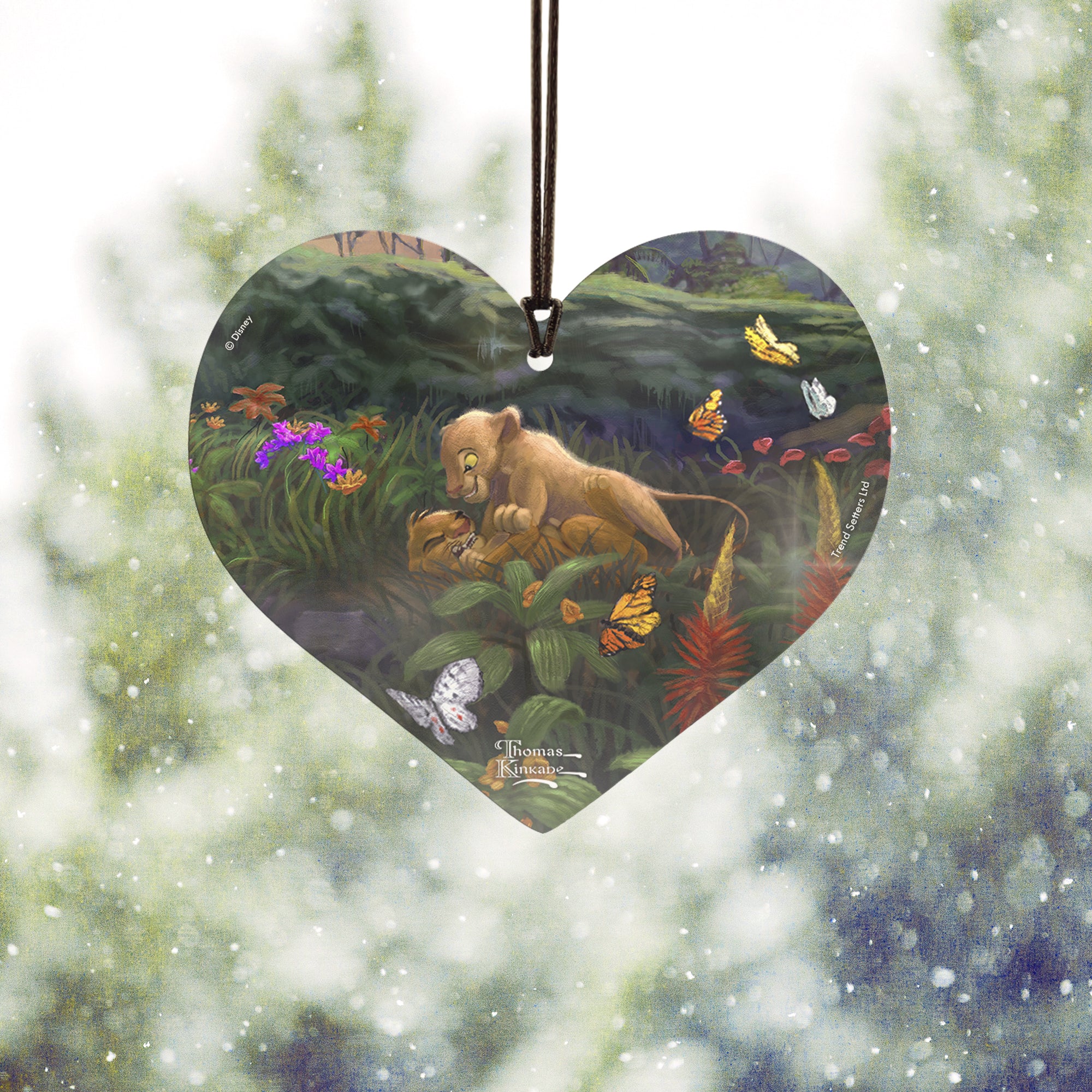 Disney (The Lion King Return to Pride Rock - Young Simba and Nala) Hanging Acrylic Print ACPHEART483