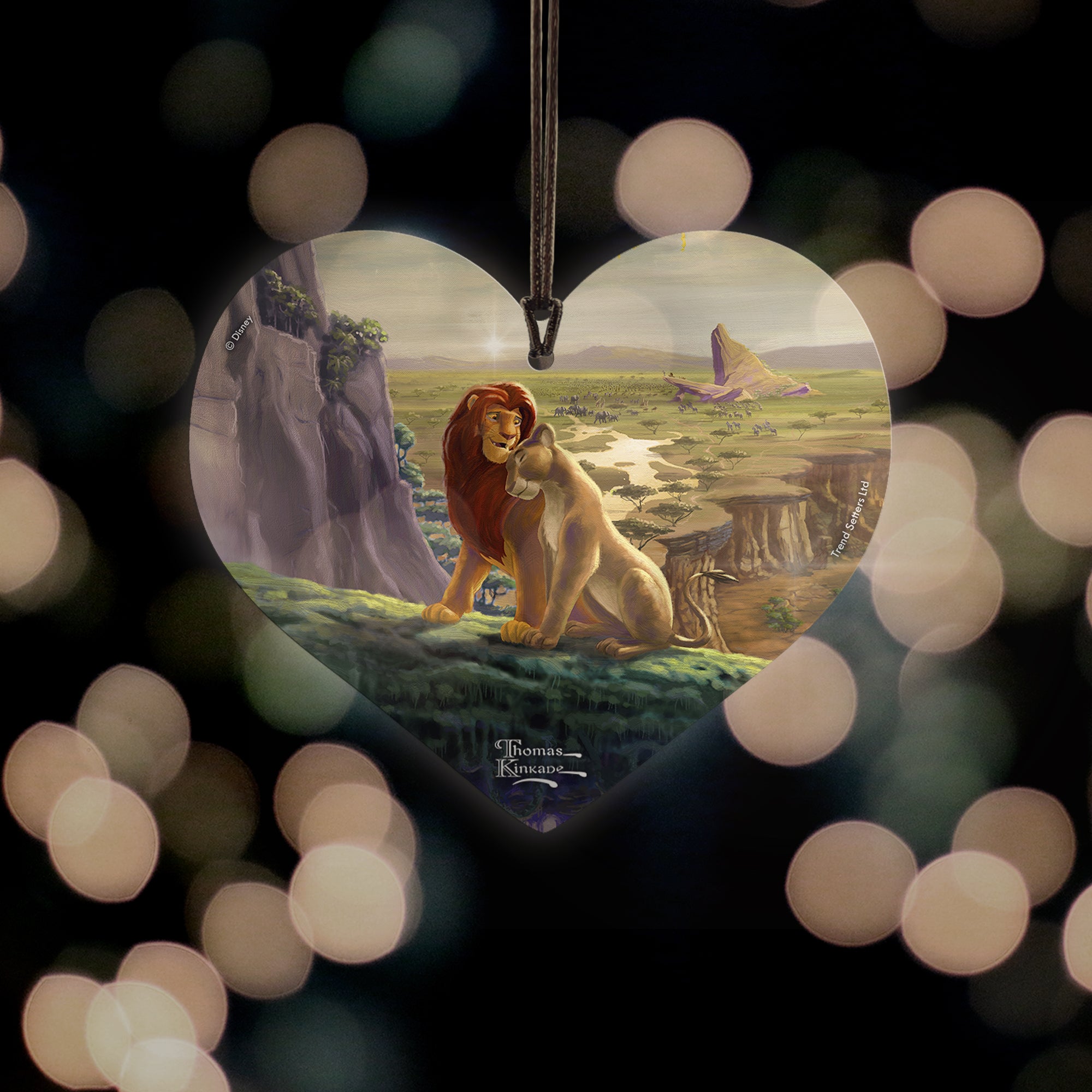 Disney (The Lion King Return to Pride Rock - Simba and Nala) Hanging Acrylic Print ACPHEART484