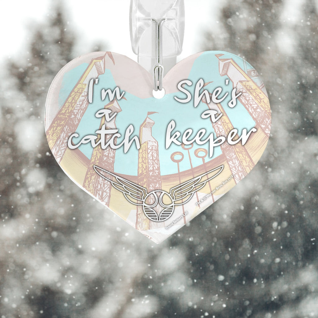 Harry Potter (I’m a Catch, She’s a Keeper) Heart-Shaped Acrylic Print ACPHEART561