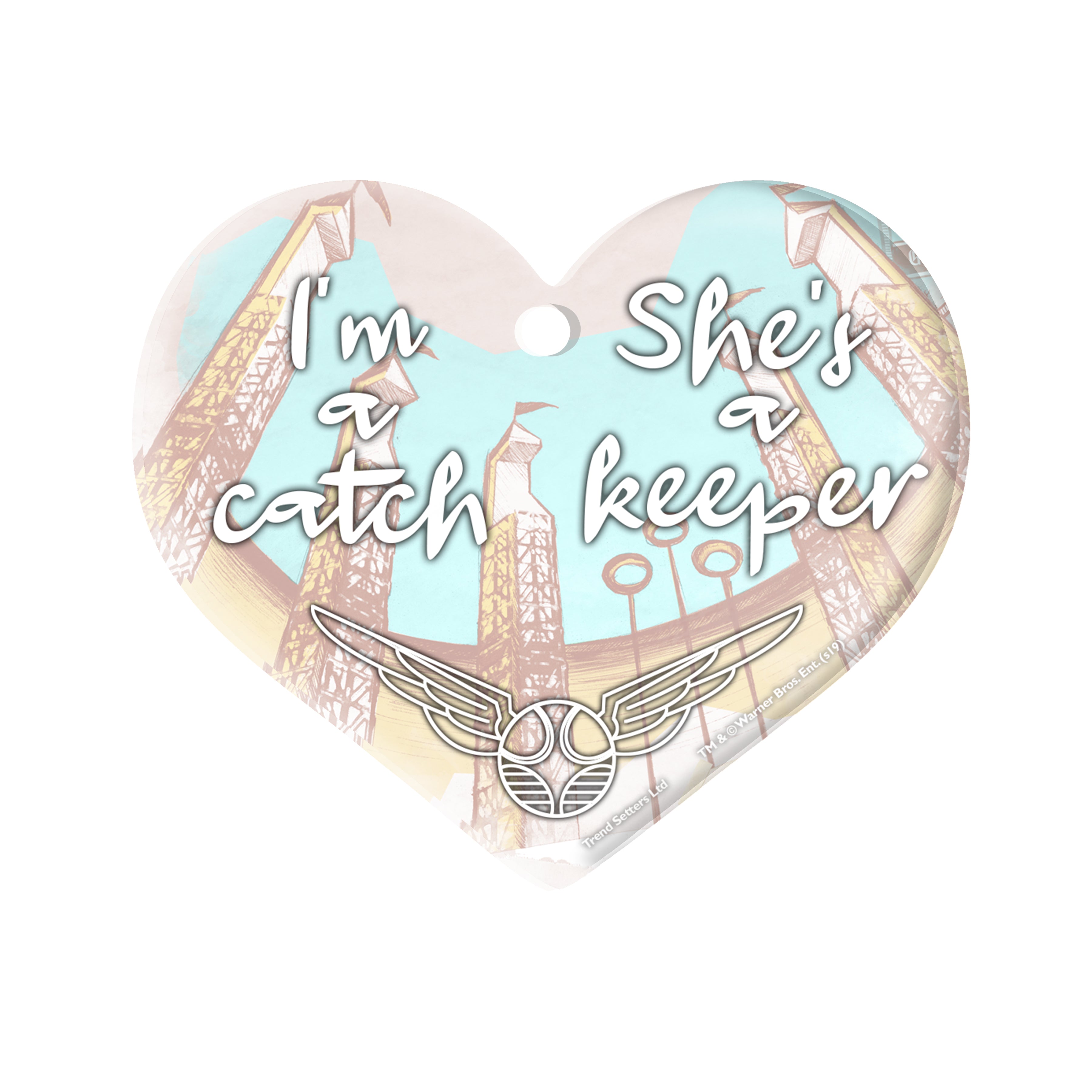 Harry Potter (I’m a Catch, She’s a Keeper) Heart-Shaped Acrylic Print ACPHEART561