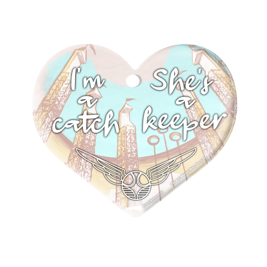 Harry Potter (I’m a Catch, She’s a Keeper) Heart-Shaped Acrylic Print ACPHEART561