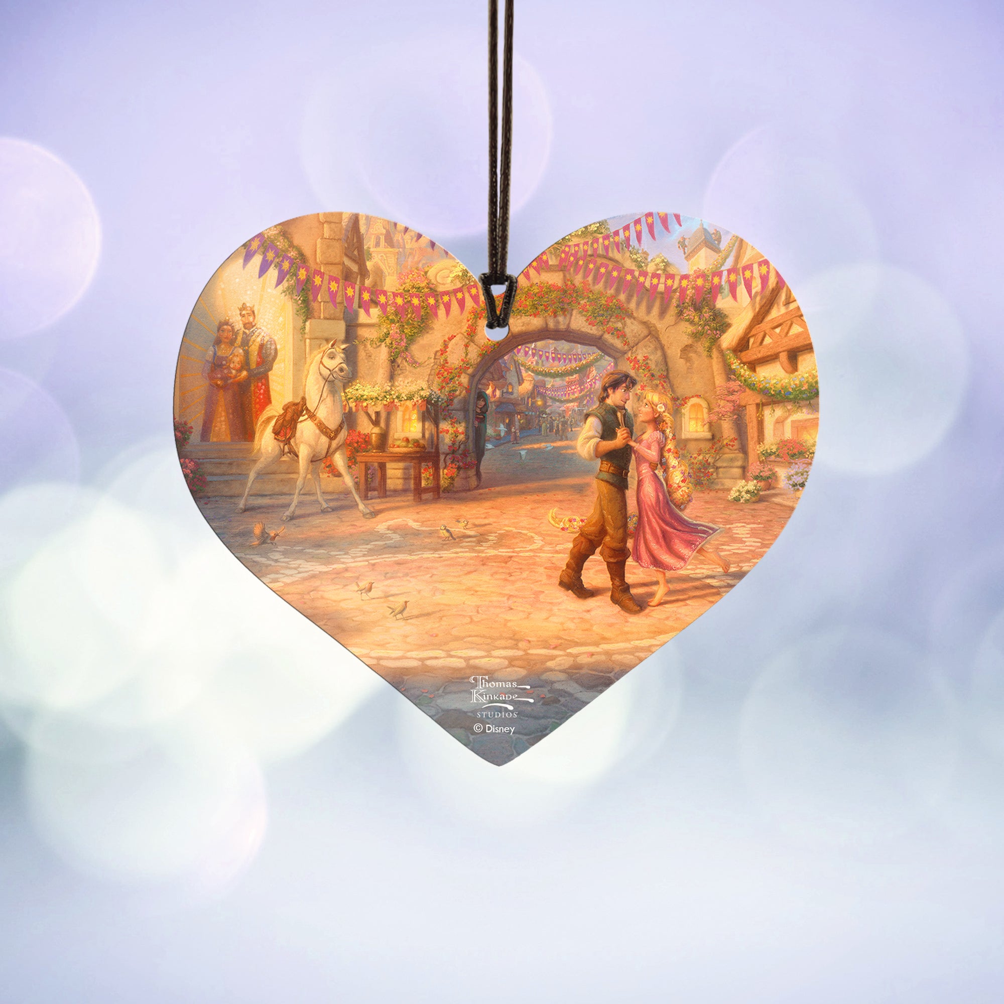 Disney (Rapunzel Dancing in the Sunlit Courtyard) Hanging Acrylic Print ACPHEART592