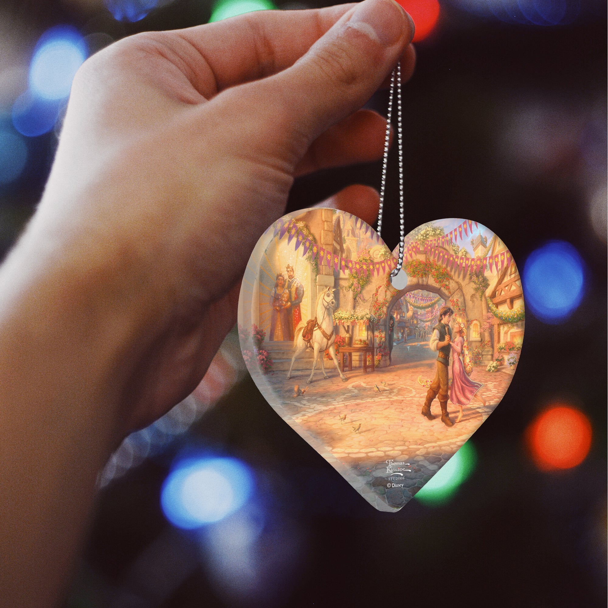 Disney (Rapunzel Dancing in the Sunlit Courtyard) Hanging Acrylic Print ACPHEART592