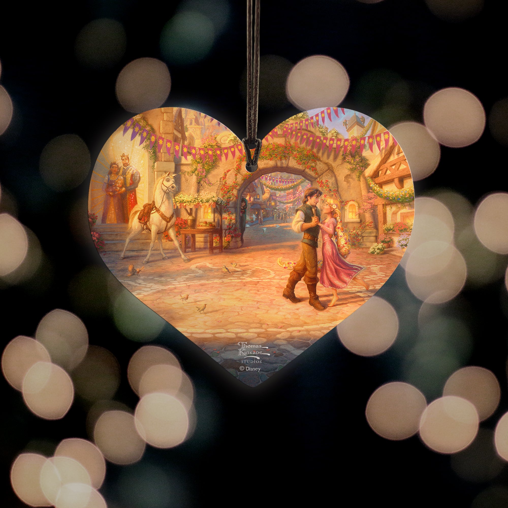 Disney (Rapunzel Dancing in the Sunlit Courtyard) Hanging Acrylic Print ACPHEART592