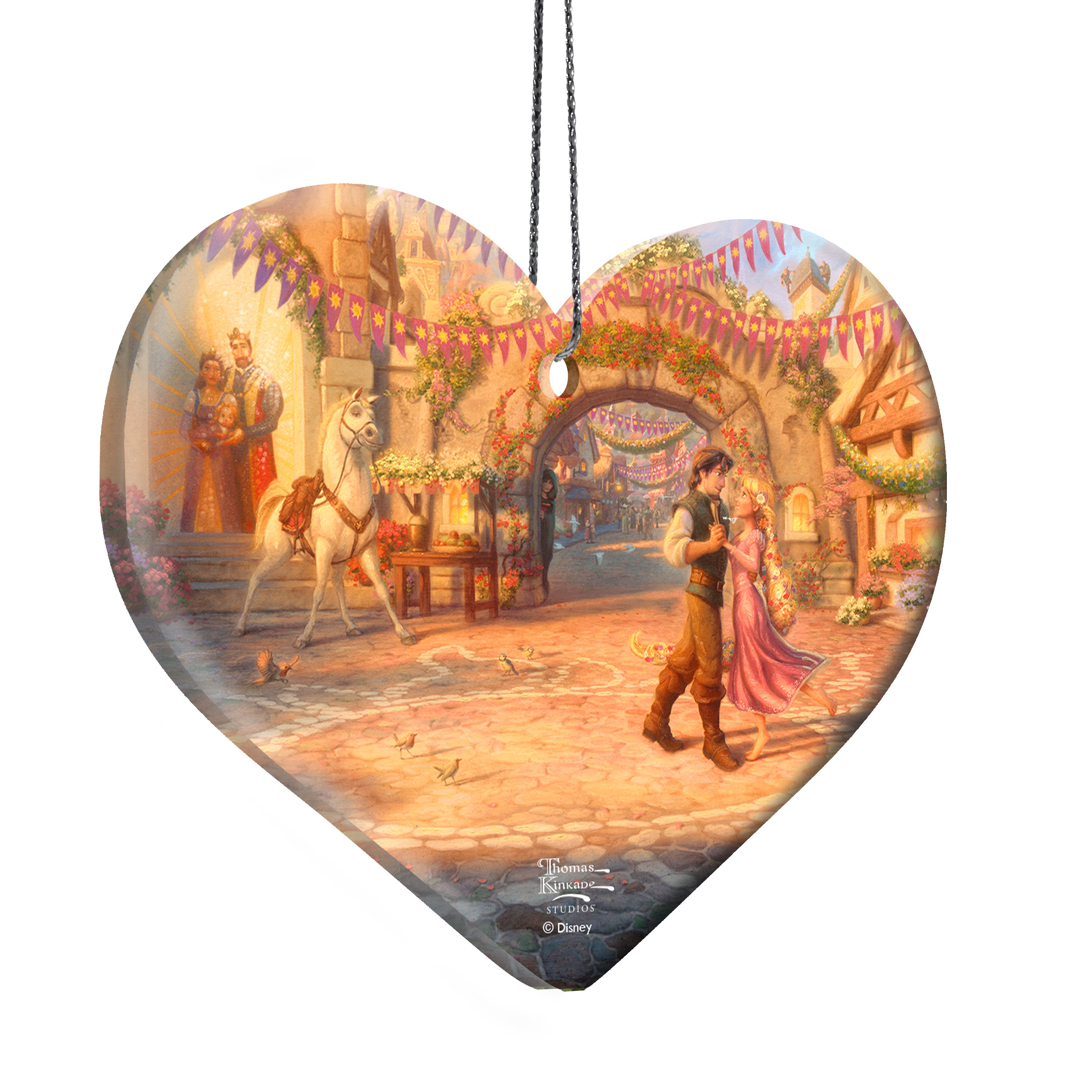 Disney (Rapunzel Dancing in the Sunlit Courtyard) Hanging Acrylic Print ACPHEART592
