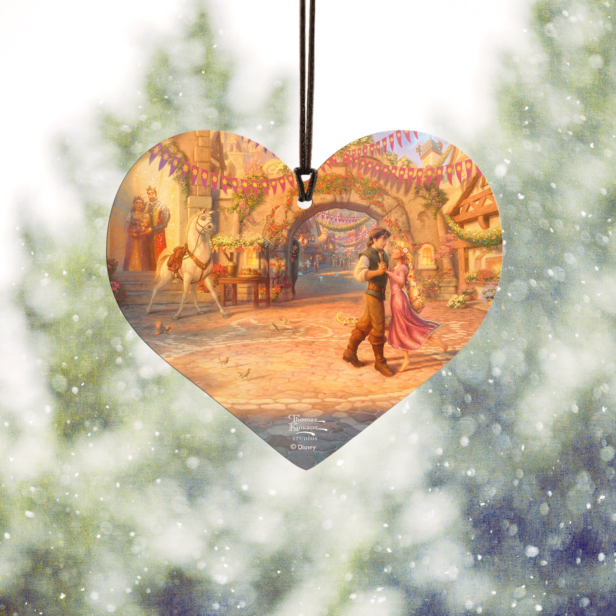 Disney (Rapunzel Dancing in the Sunlit Courtyard) Hanging Acrylic Print ACPHEART592