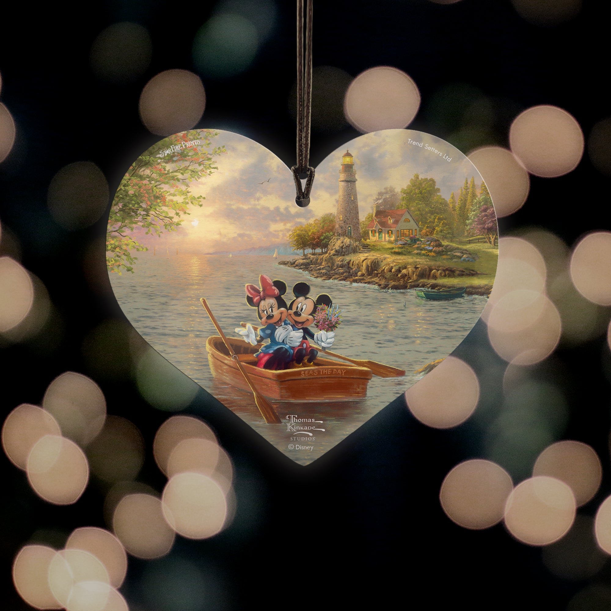 Disney (Mickey and Minnie - Lighthouse Cove) Hanging Acrylic Print ACPHEART595