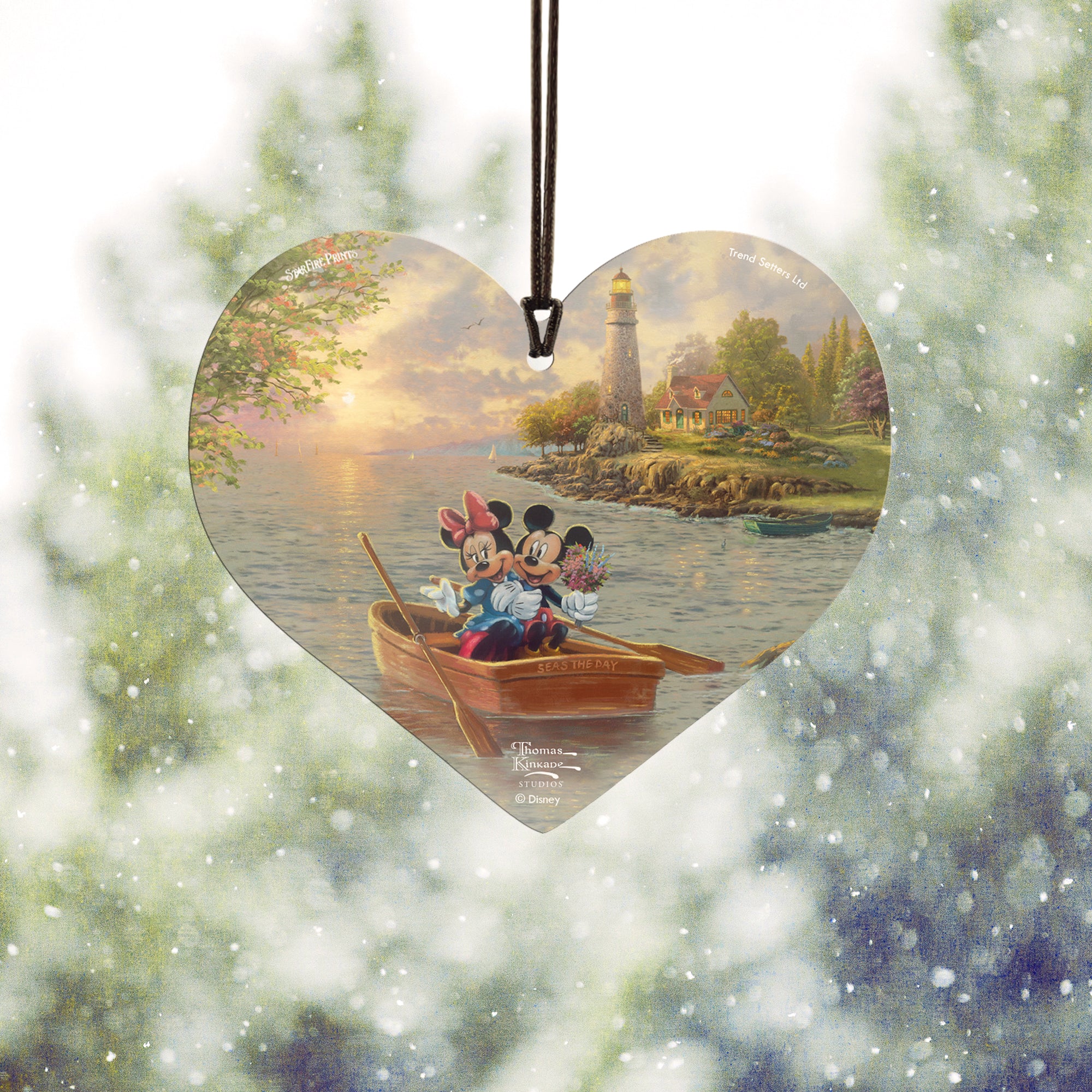 Disney (Mickey and Minnie - Lighthouse Cove) Hanging Acrylic Print ACPHEART595