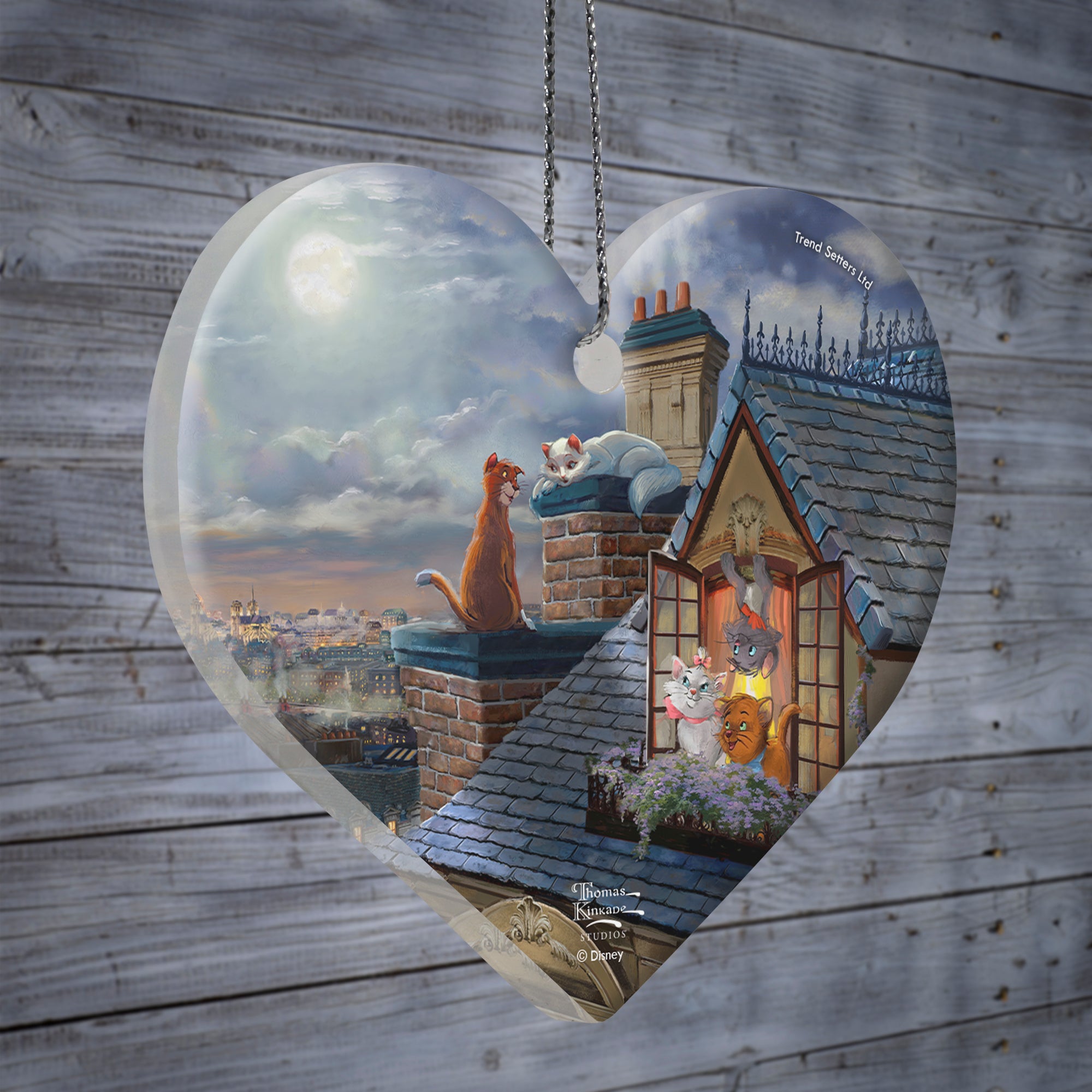 Disney (The Aristocats - Love Under the Moon) Hanging Acrylic Print ACPHEART648