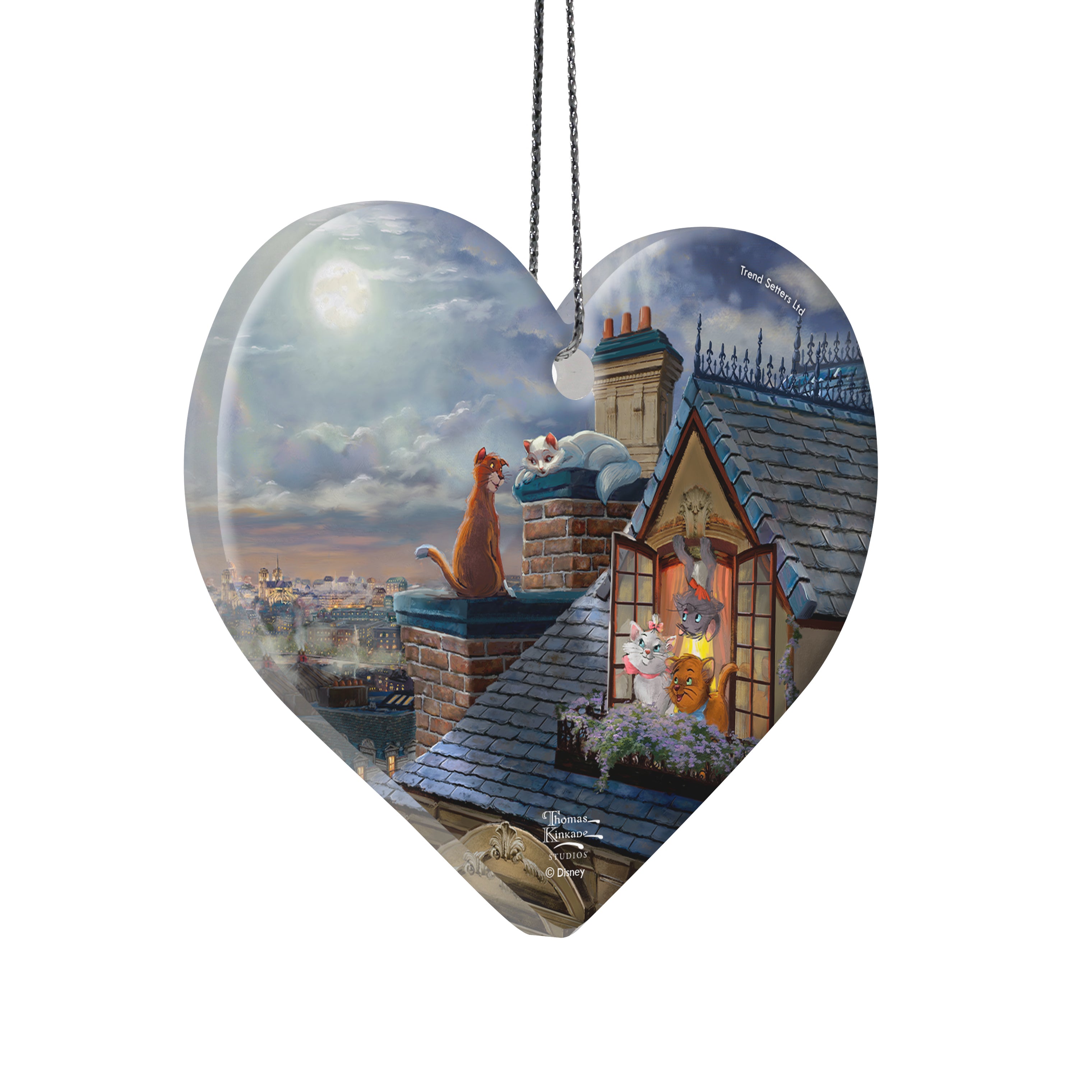 Disney (The Aristocats - Love Under the Moon) Hanging Acrylic Print ACPHEART648