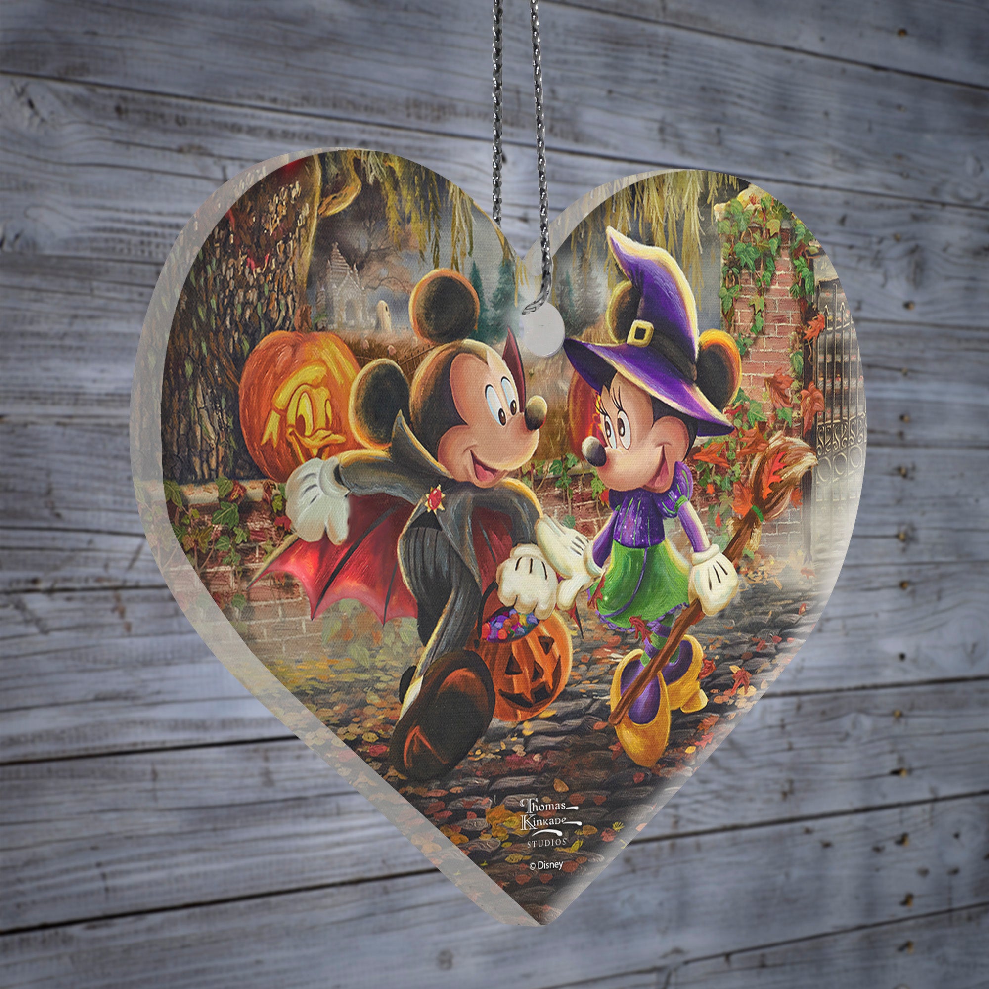 Disney (Mickey and Minnie Mouse - Halloween Fun) Hanging Acrylic Print ACPHEART760