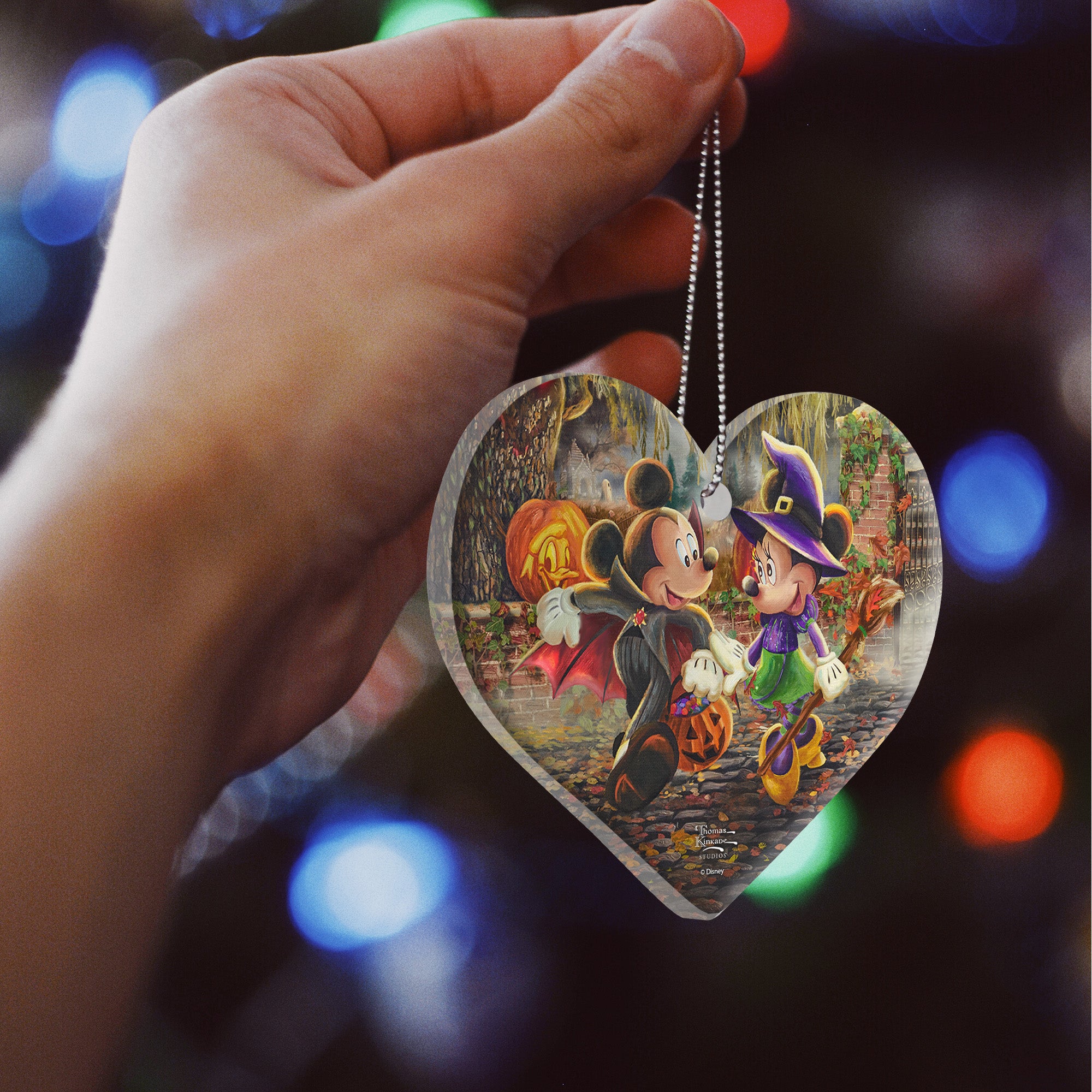 Disney (Mickey and Minnie Mouse - Halloween Fun) Hanging Acrylic Print ACPHEART760