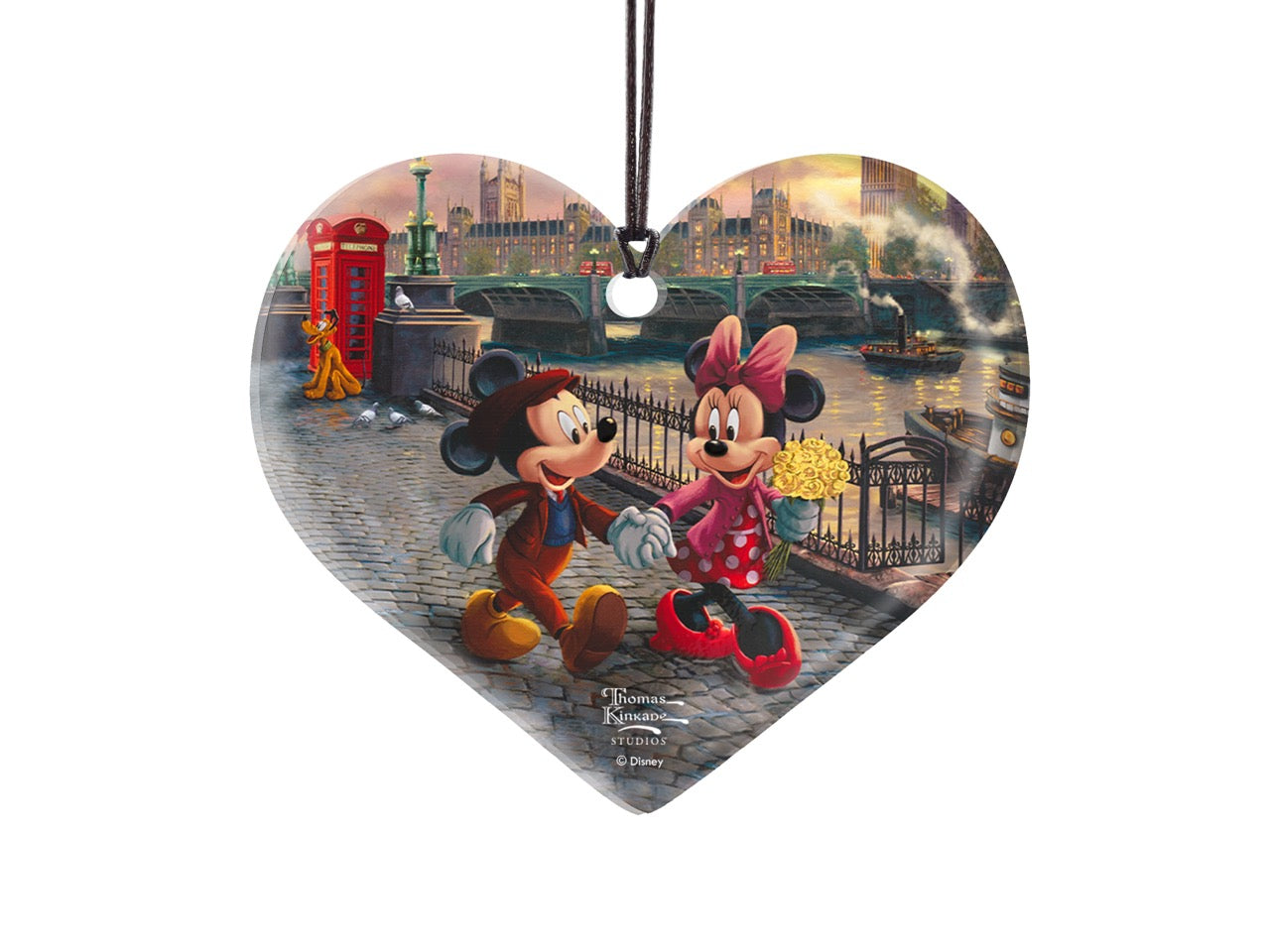 Disney (Mickey and Minnie in London) Hanging Acrylic Print ACPHEART788
