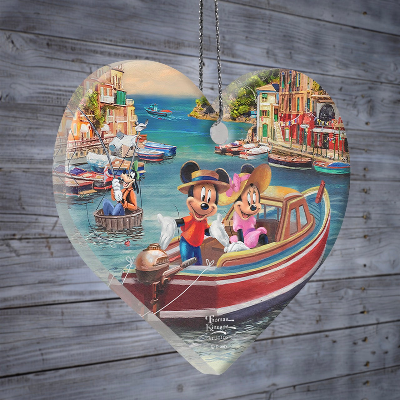Disney (Mickey and Minnie in Italy) Hanging Acrylic Print ACPHEART827