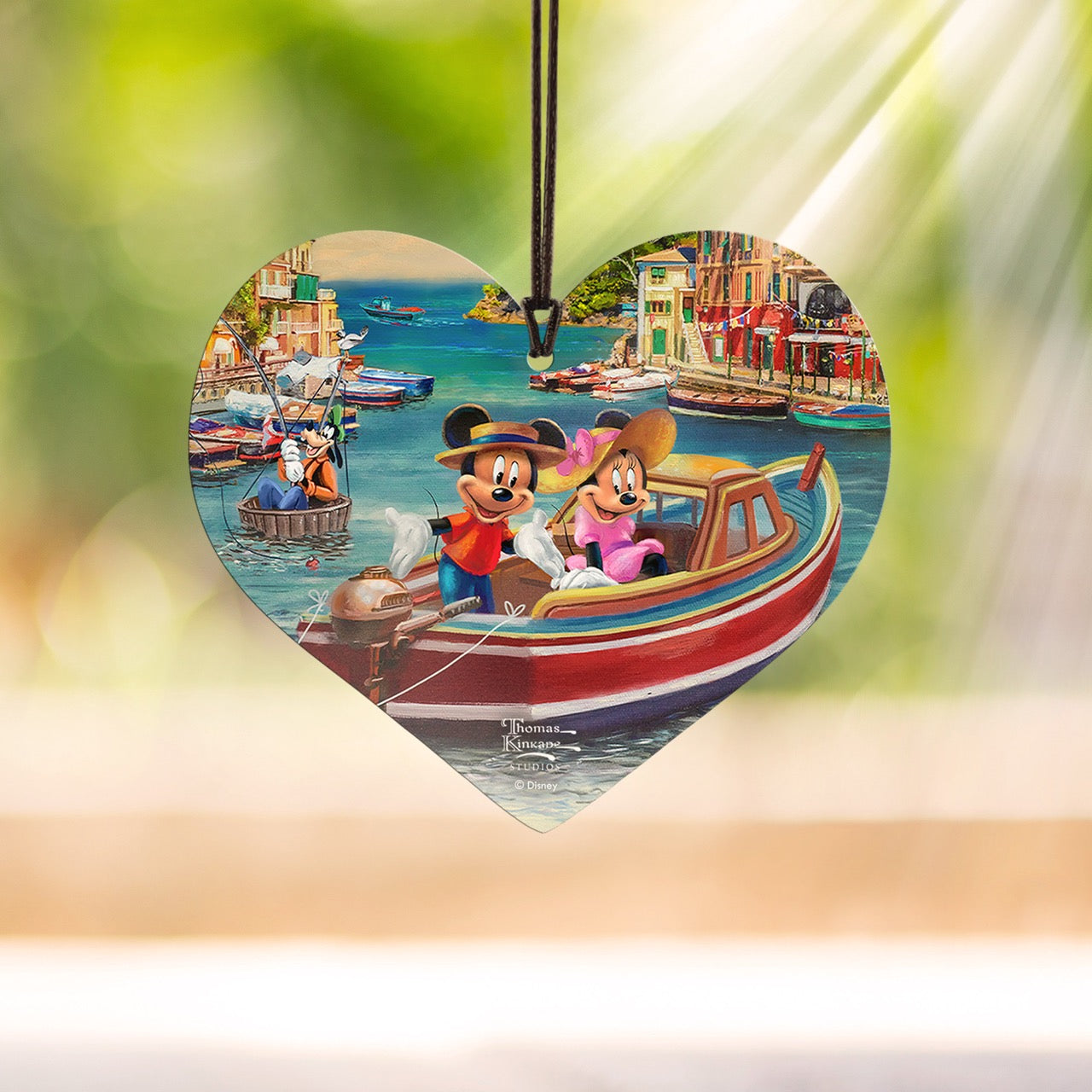 Disney (Mickey and Minnie in Italy) Hanging Acrylic Print ACPHEART827